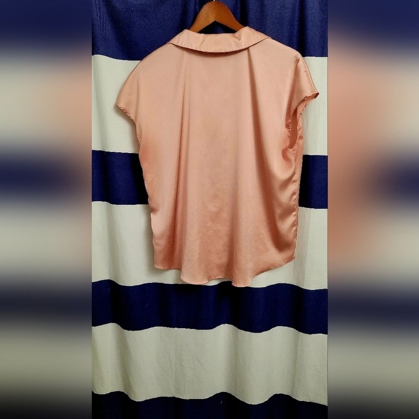 Worthington Light Pink Satin Button Down Shirt – Versatile Blouse | Size Large