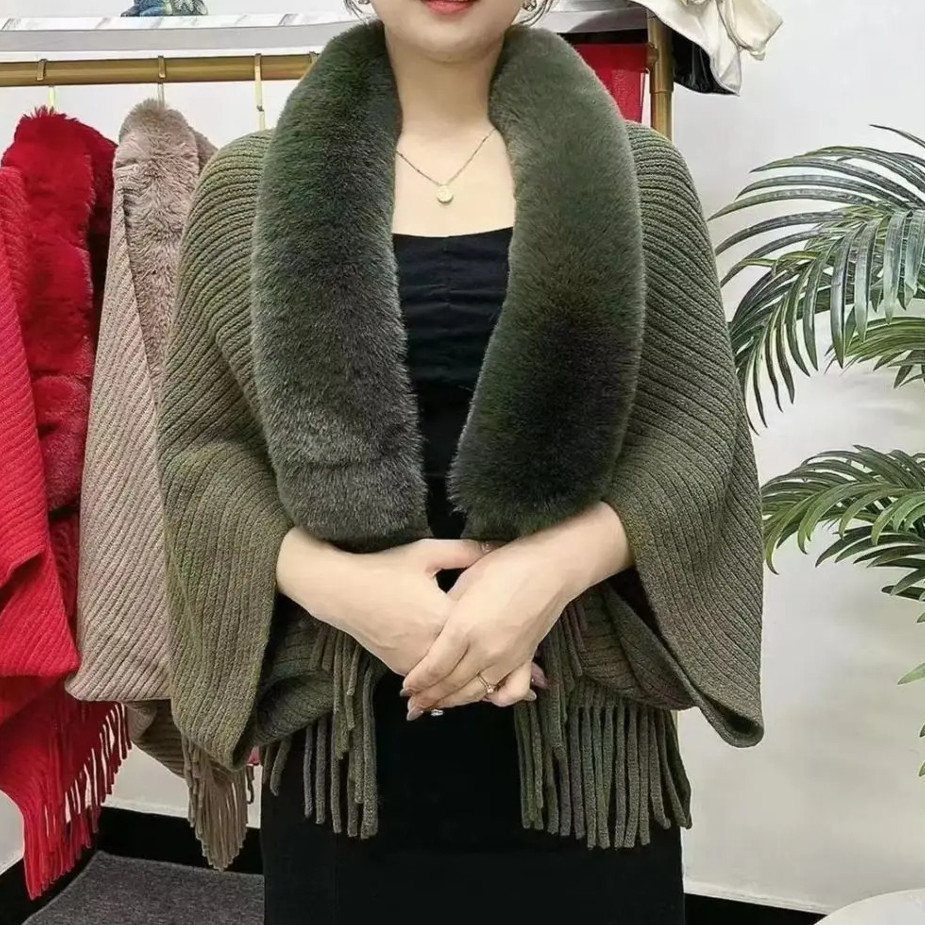 (💗Special Offer – 49% Off) Knitting Thick Women’s Loose Shawl 💥Buy 2 Free Ship
