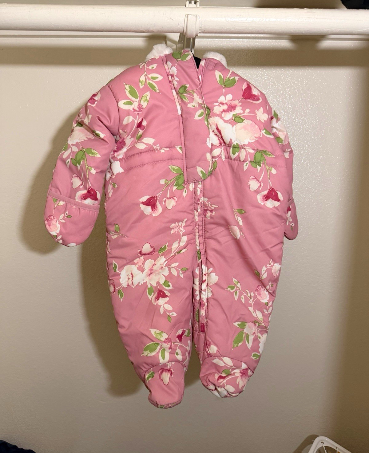 The Children’s Place Girls Hooded Insulated Water Resistant Snowsuit 6-9M
