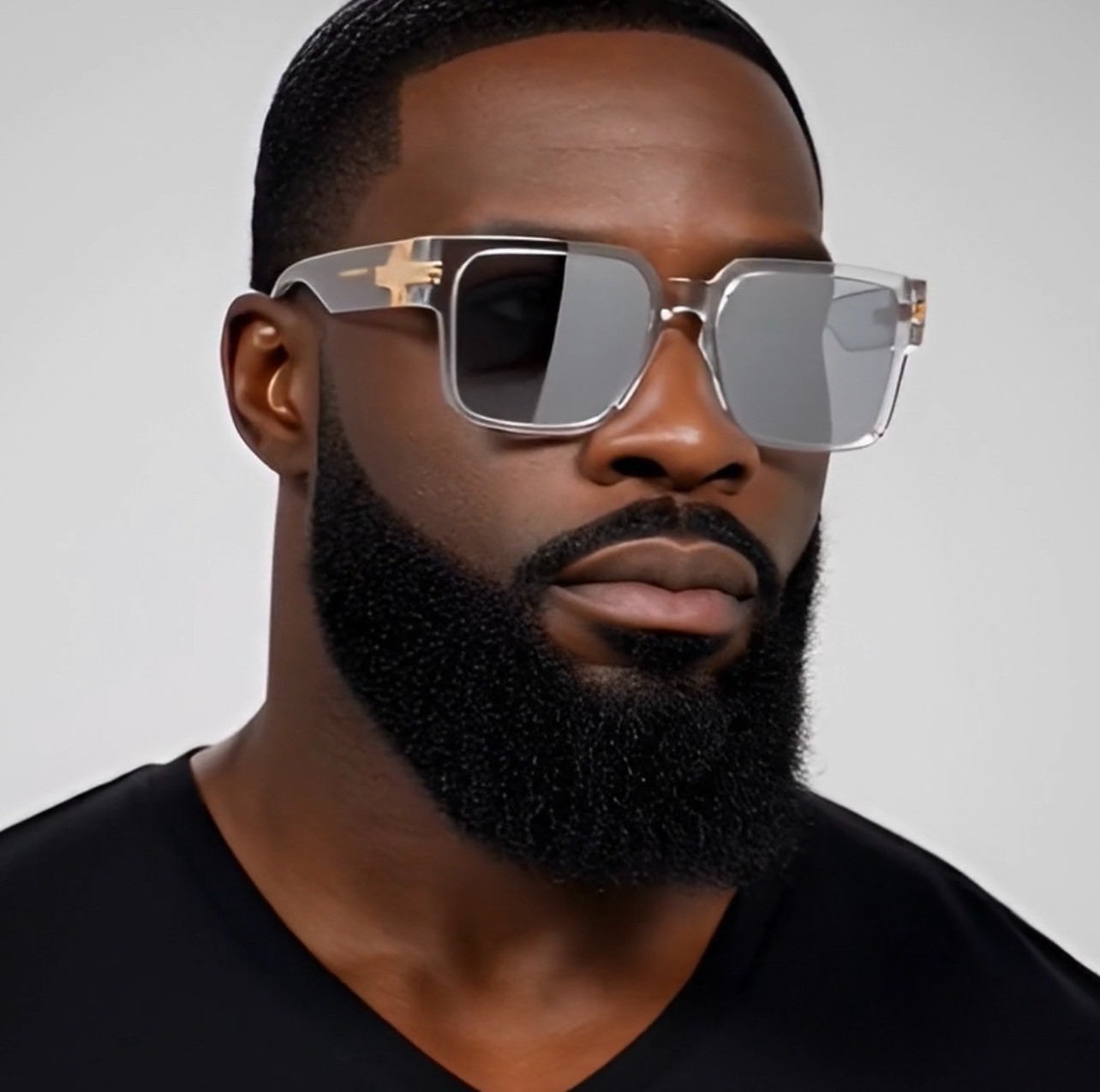 Oversized Thick Frame Hip Hop Sunglasses Retro Men’s Women Outdoor UV400 Glasses
