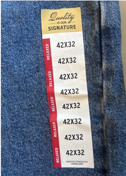Signature by Levi Strauss Gold Relaxed Fit Men Straight Leg Jeans Blue 42×32 NEW