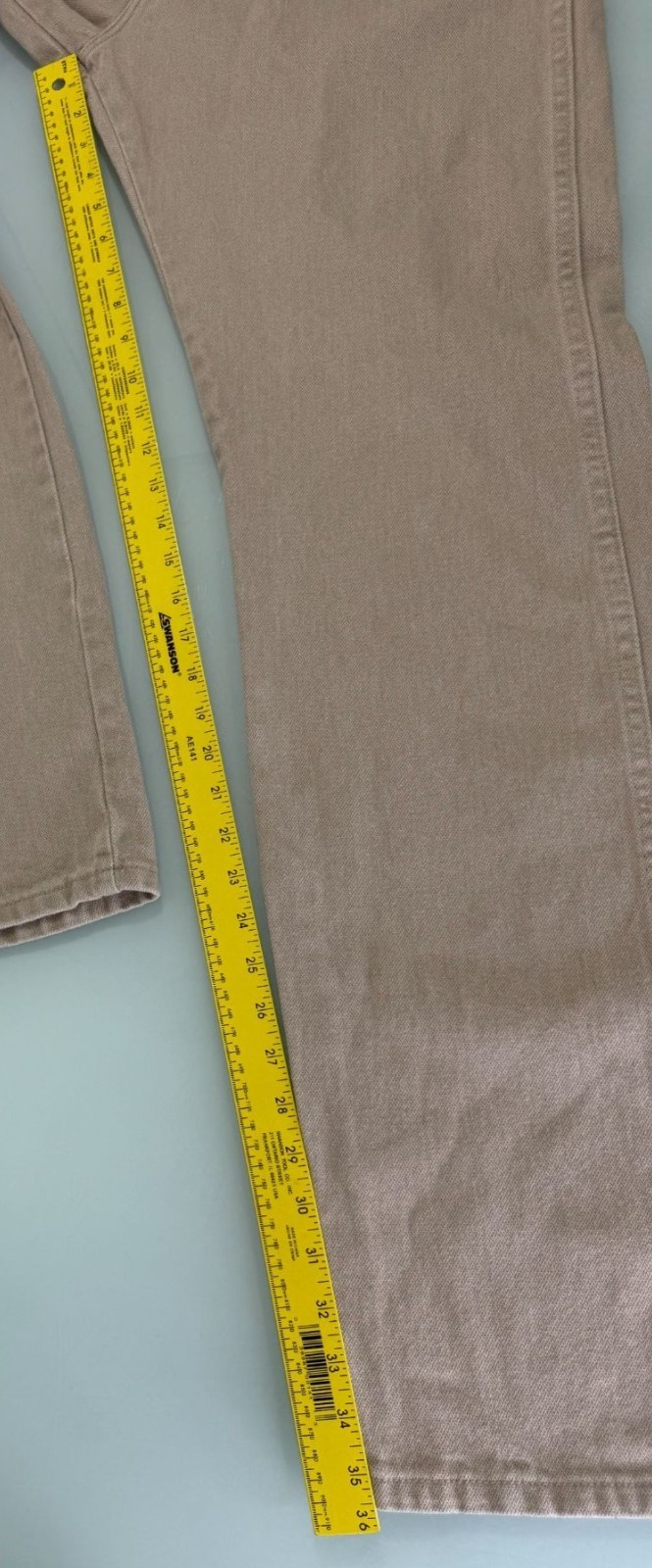 Wrangler Cowboy Cut Jeans Mens 35X36 Tan Beige Regular Fit Western 1013MWZTN