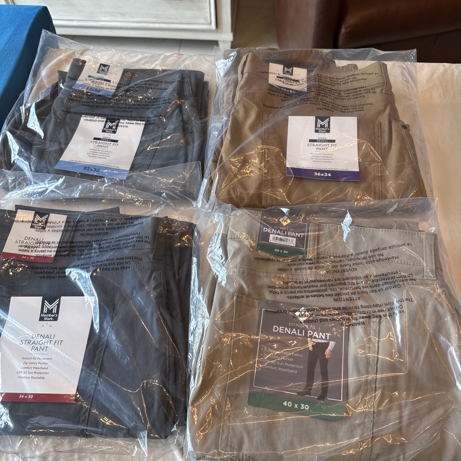 Denali Pant Straight Fit Stretch Fabric Zip Pocket UPF 50 Comfort Waistband