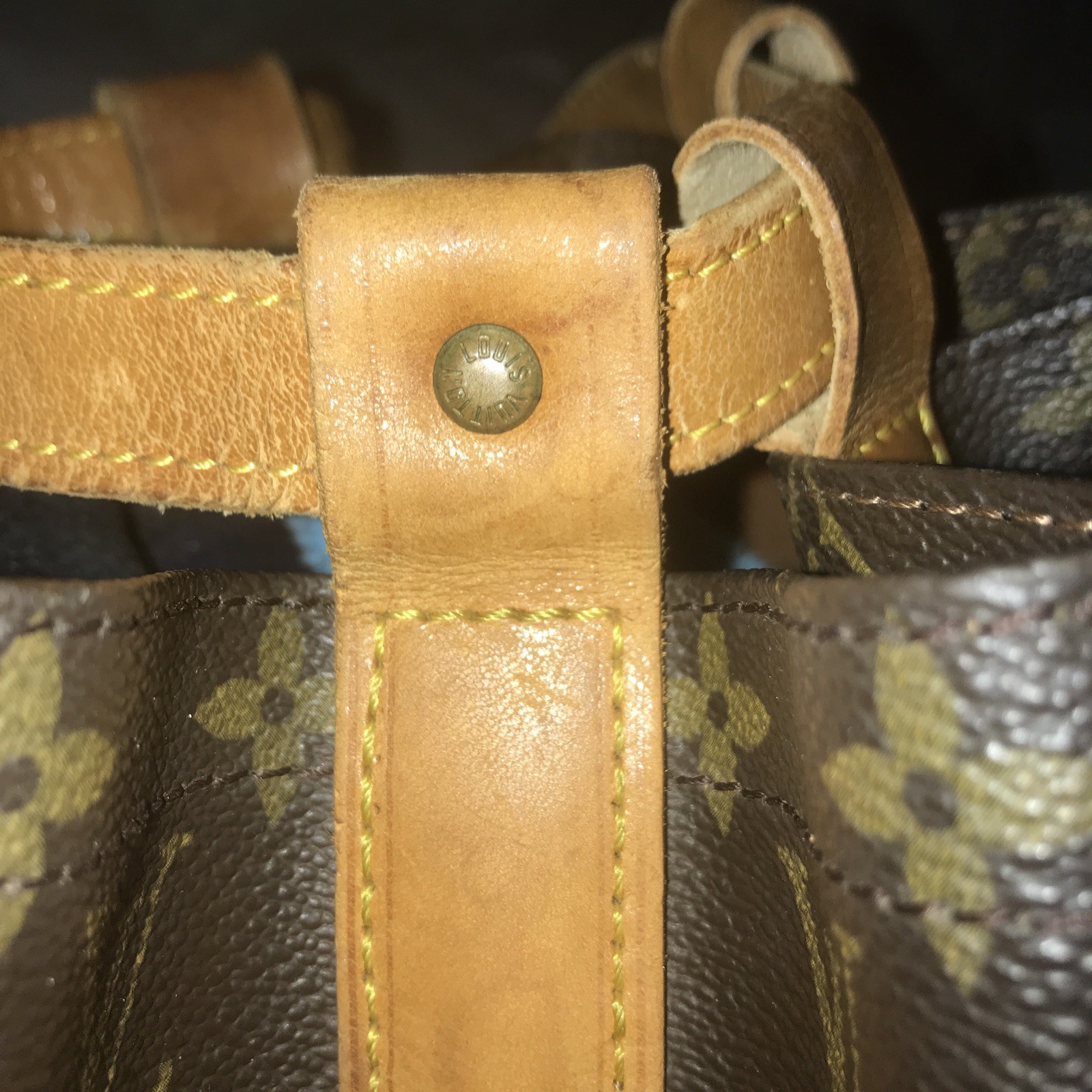 Authentic Louis Vuitton Monogram Randonnee GM Shoulder Bag Used. Fair condition