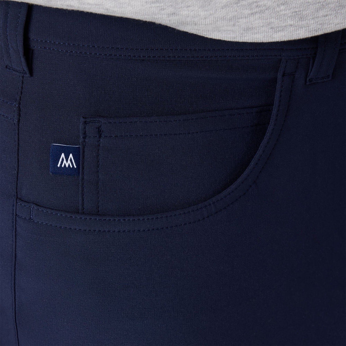 Mizzen+Main Helmsman 5 Pocket Pant – Navy Solid Price $138