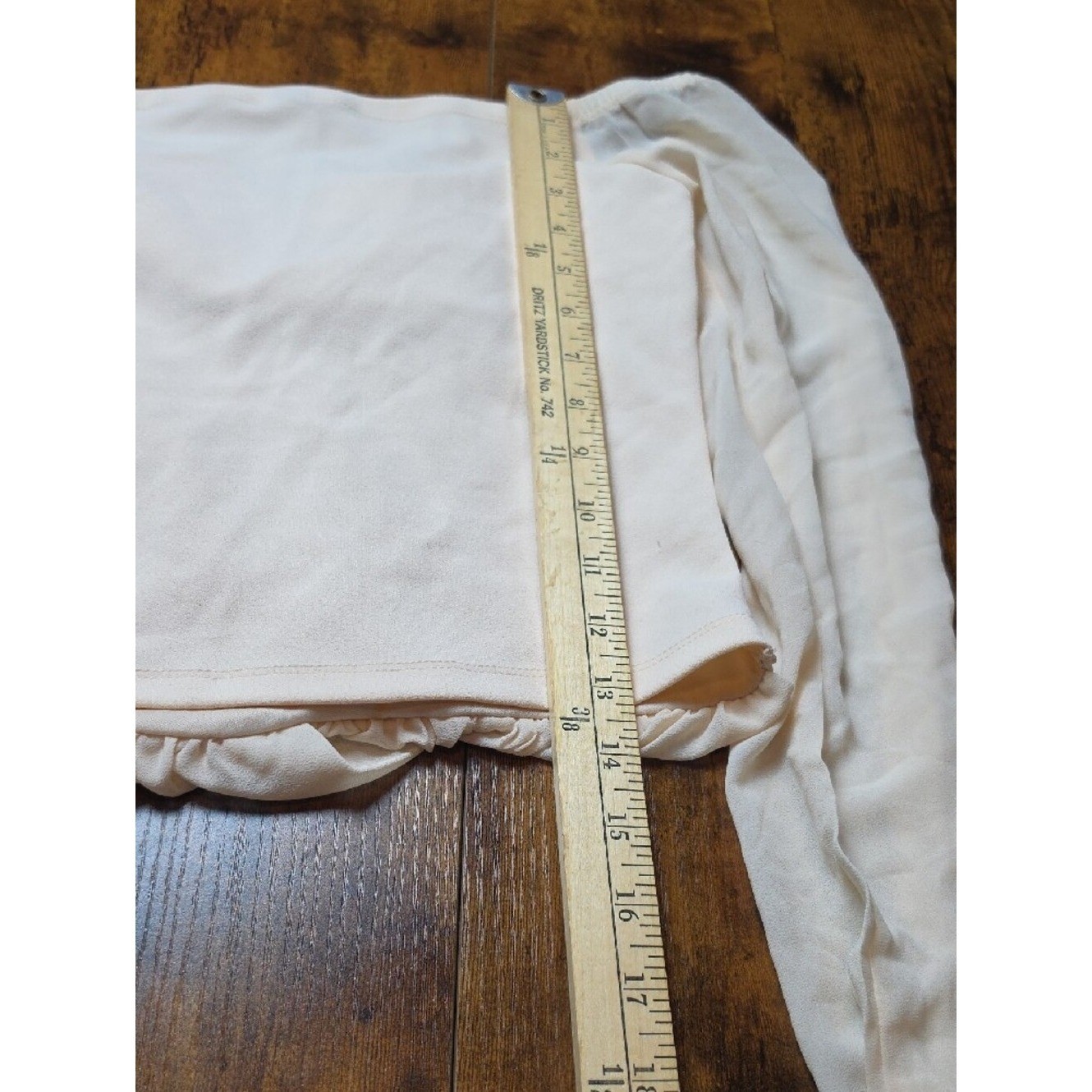 WINDSOR | Off Shoulder Chiffon Going Out V-Neck Crop Top Romantic Peasant | M