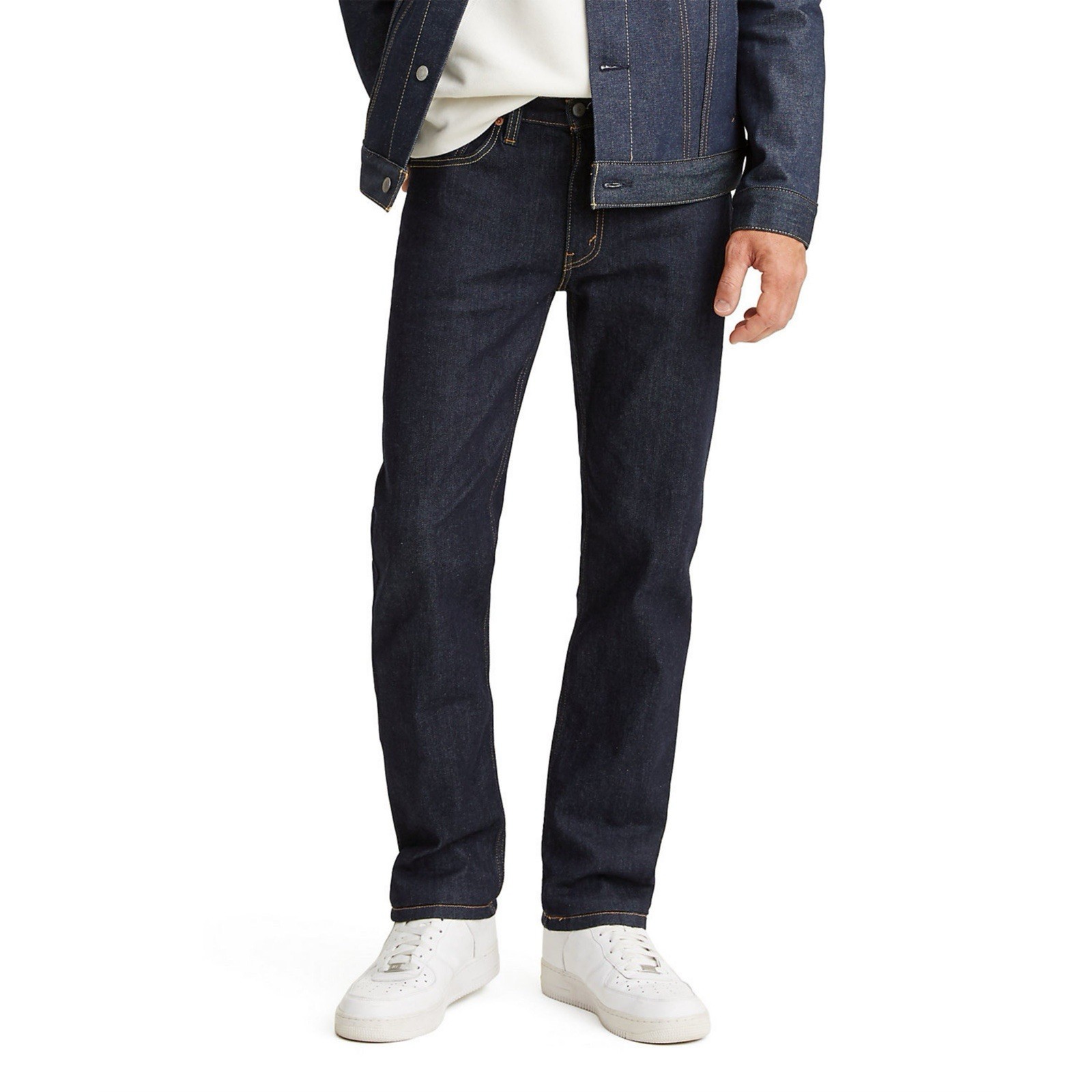 Levi’s Men’s 501 36×32 Original 514 Straight Fit Jeans – Dark Wash Denim Western