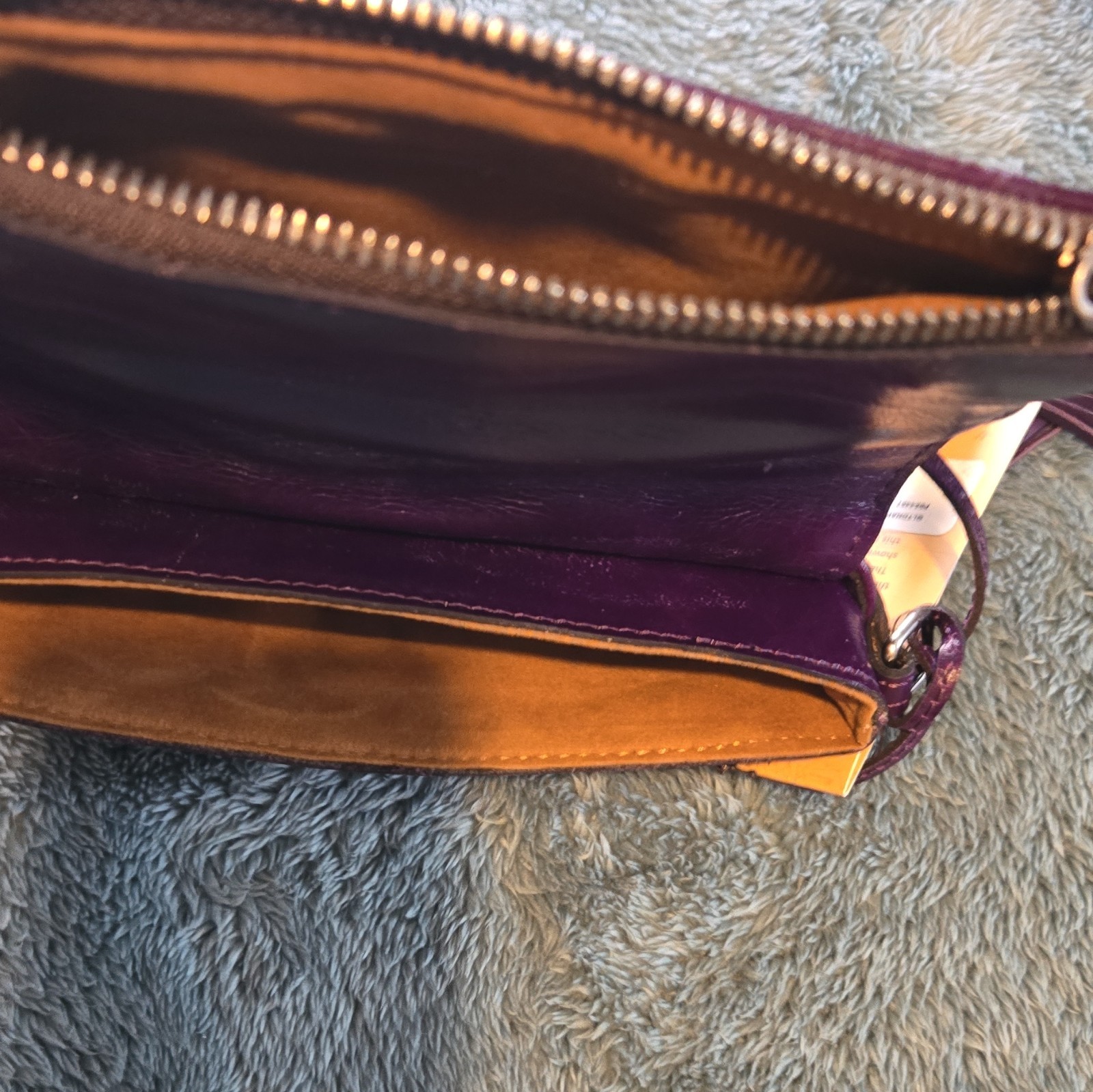 Patricia Nash Purple Quilted Crossbody Bag Tassel Zip, Detachable Strap