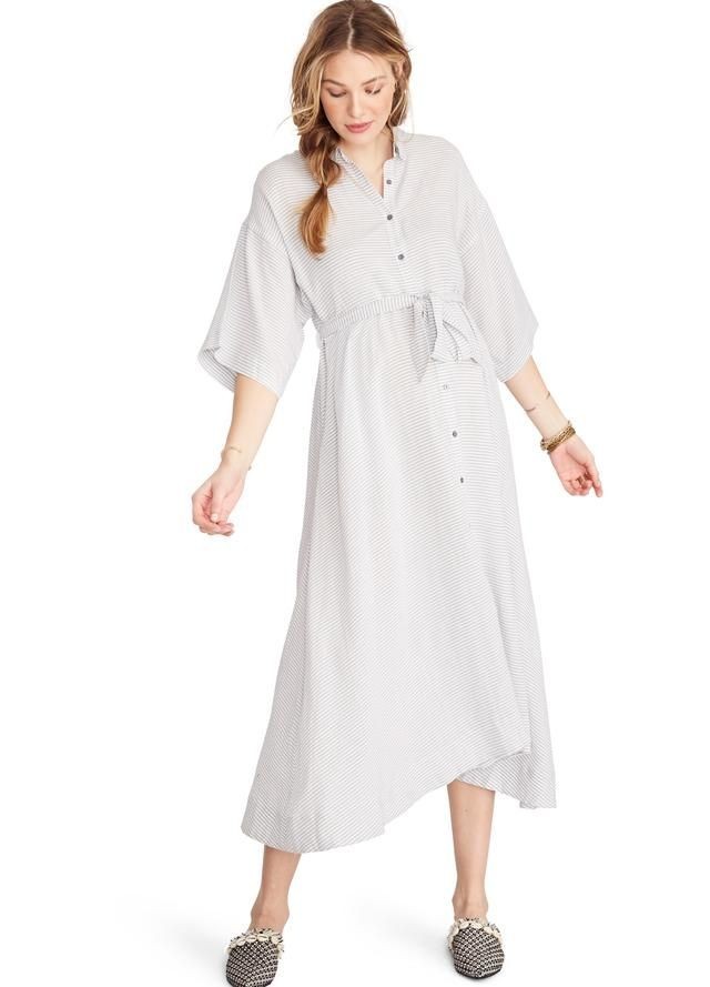 Hatch Maternity Women’s The Elsa Dress Naval Stripe Size 2 (M/8-10) $248 NEW