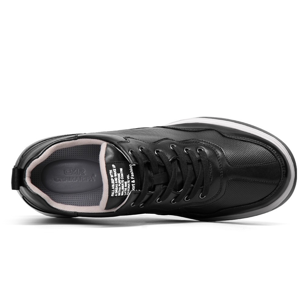 us9 CHAMARIPA 11cm/4.3″ elevator shoes men Height Increase high top sneaker
