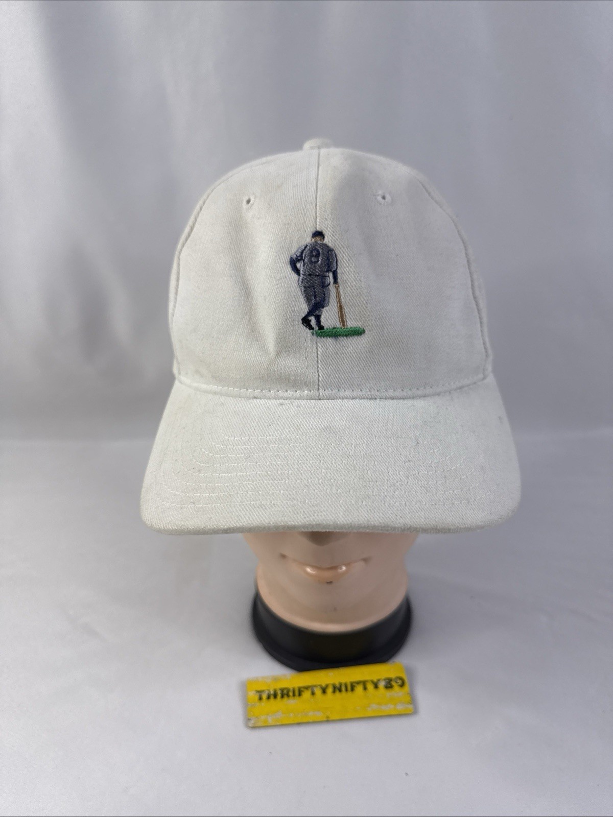 Yogi Berra Cap Hat Blue Mens Womens Adjustable Embroidered Baseball Player w Bat
