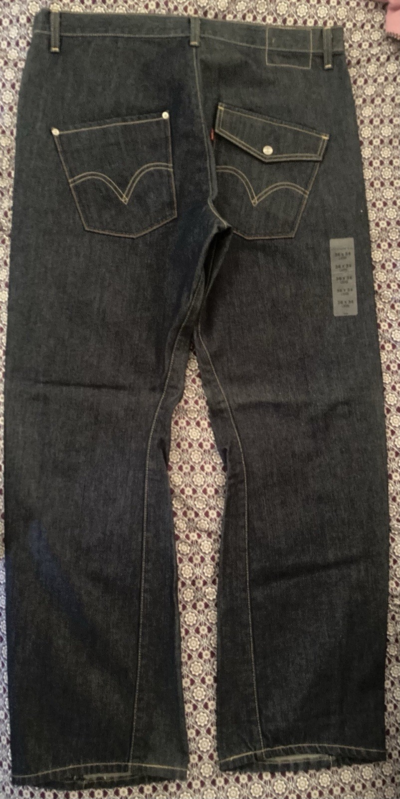 Vintage LEJ 2003 Y2K Levi’s Engineered Jeans Loose Flap Pocket W36x34 Grunge NWT