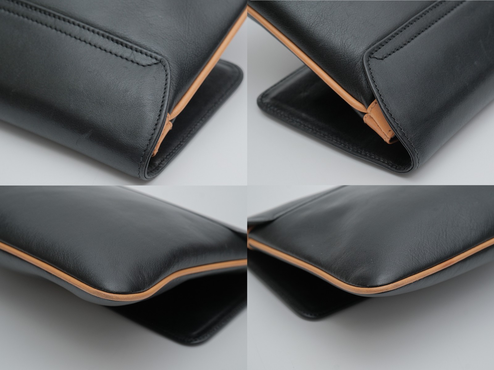 CELINE Clutch Hand bag Purse Horse Carriage Black