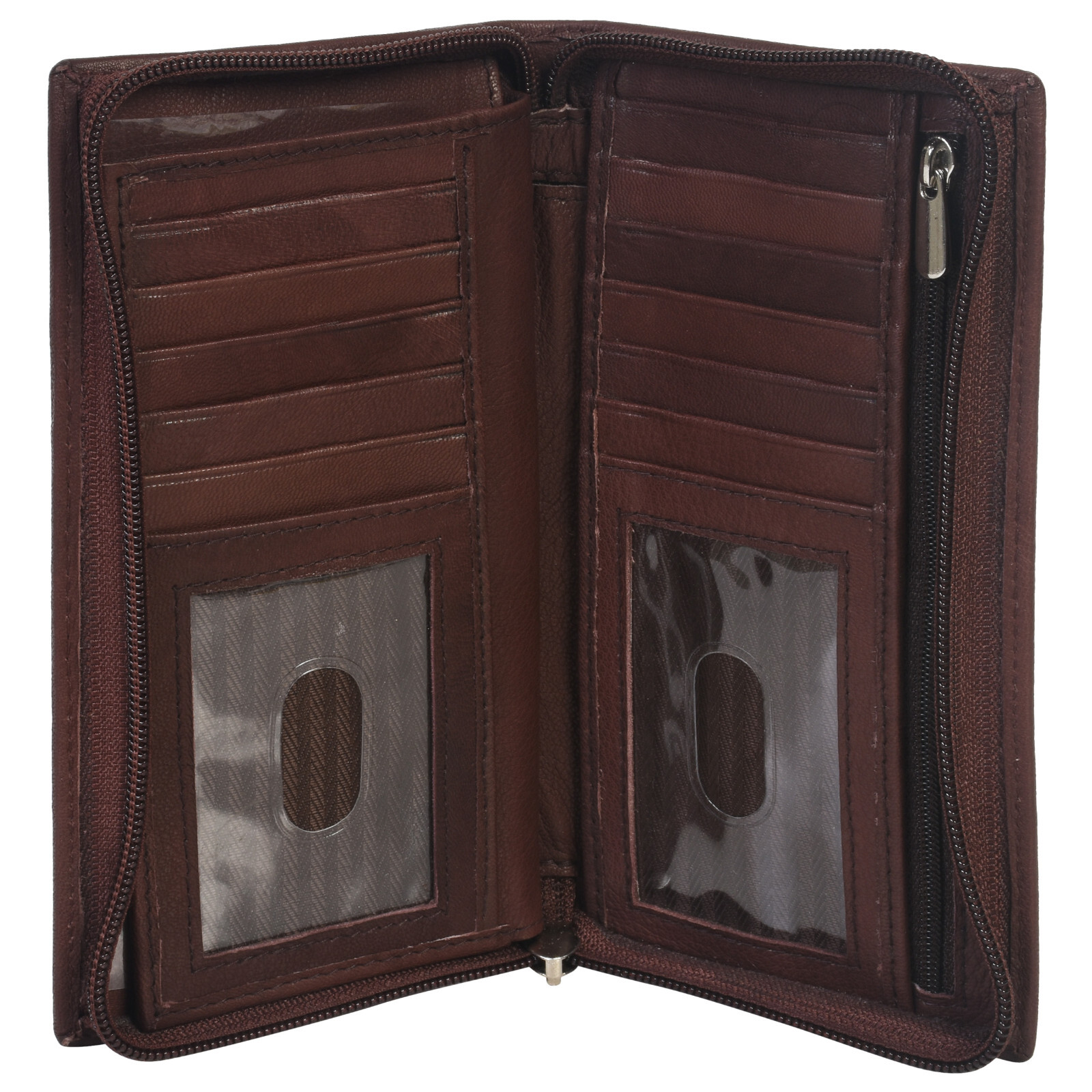 Leatherboss Tall Wallet- RFID Checkbook & Card Holder – Genuine Leather- Unisex