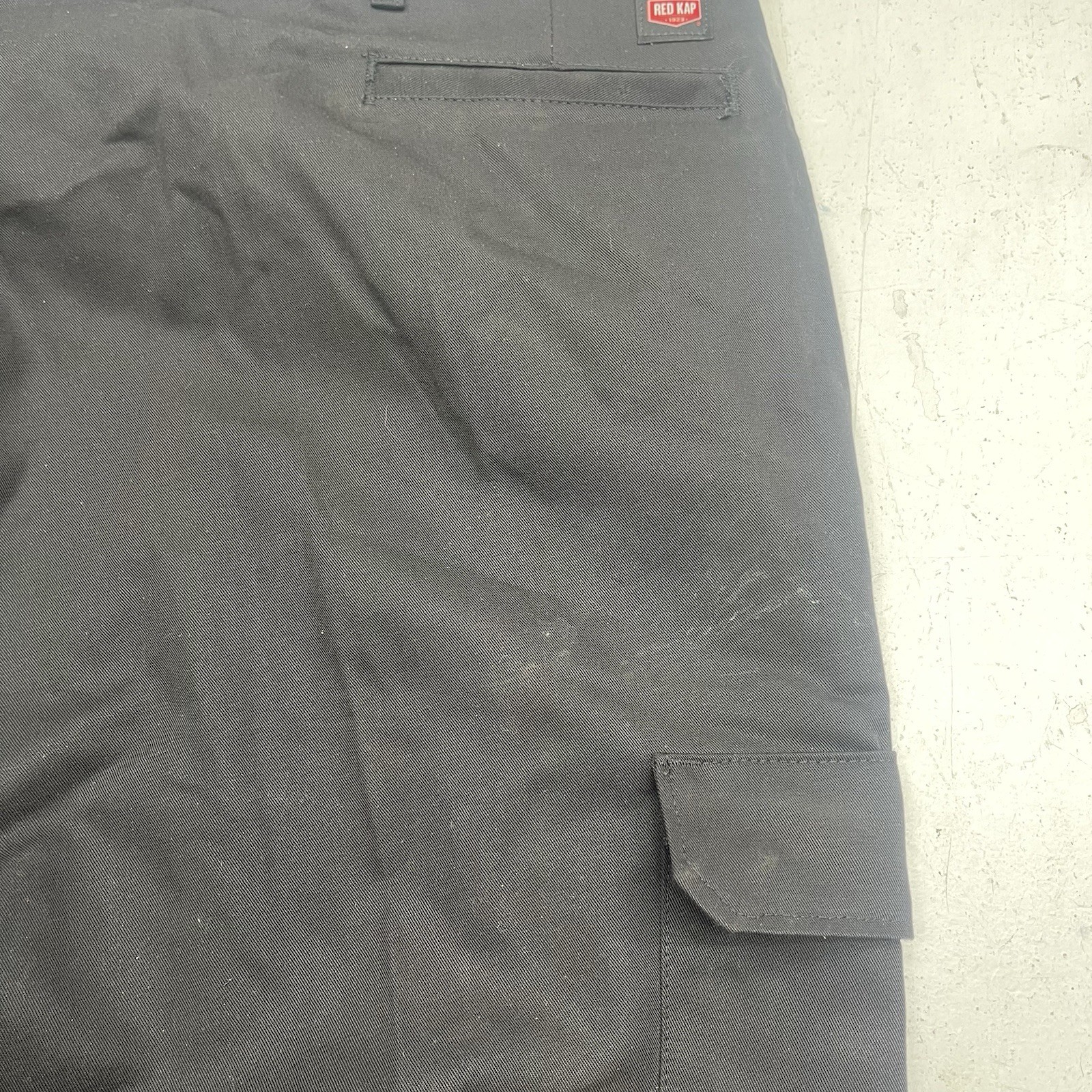 Red Kap Black Industrial Wrinkle Resistant Cargo Pants PT88BKN Mens Size 48x34L