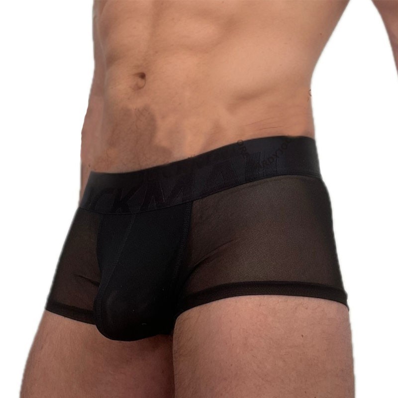 Jockmail Mens Semi Transparent Sexy Micro Mesh Boxer Briefs Underwear Shorts