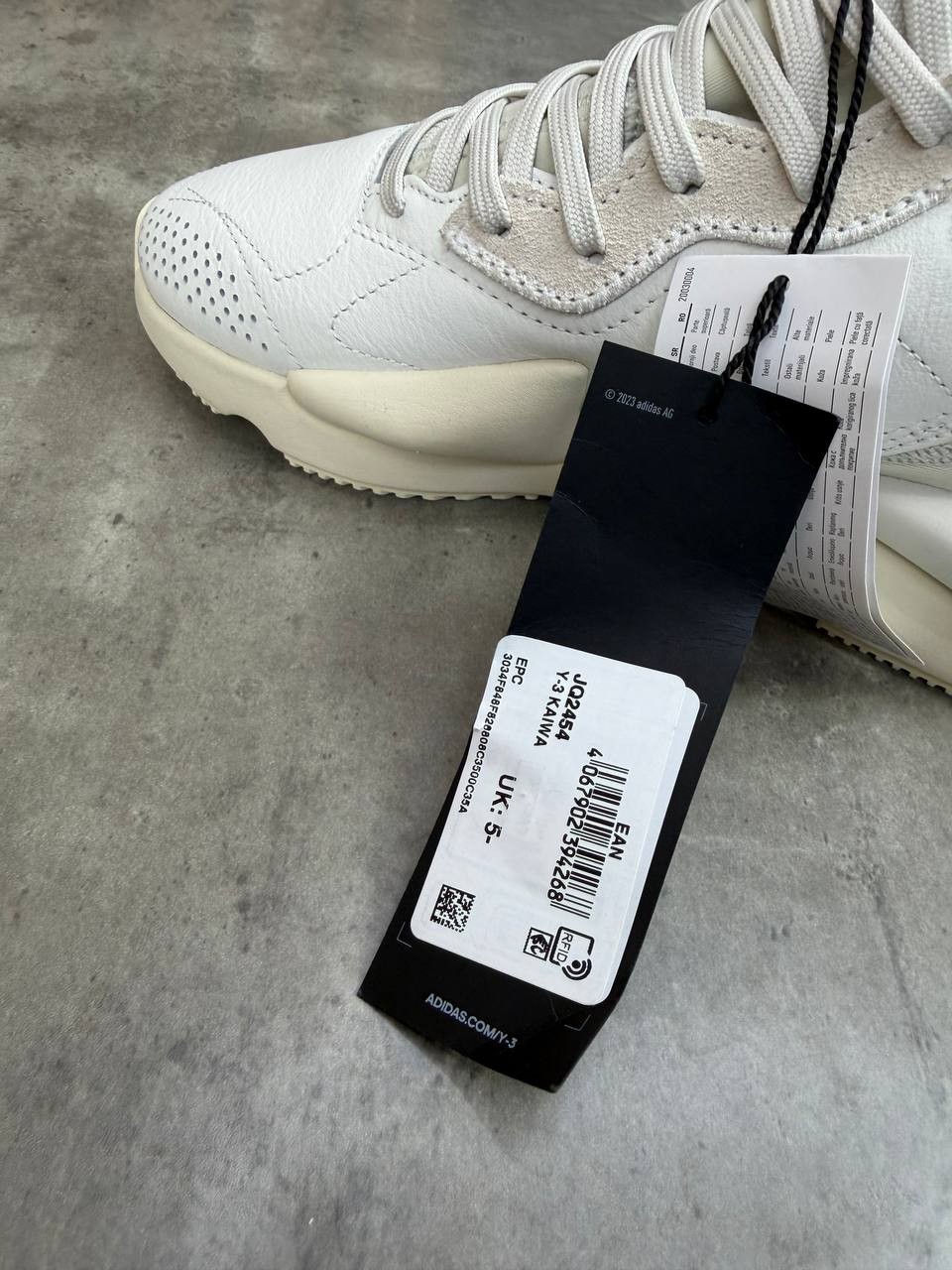 Y-3 Kaiwa JQ2454 Beige Sneakers Size 38 2/3