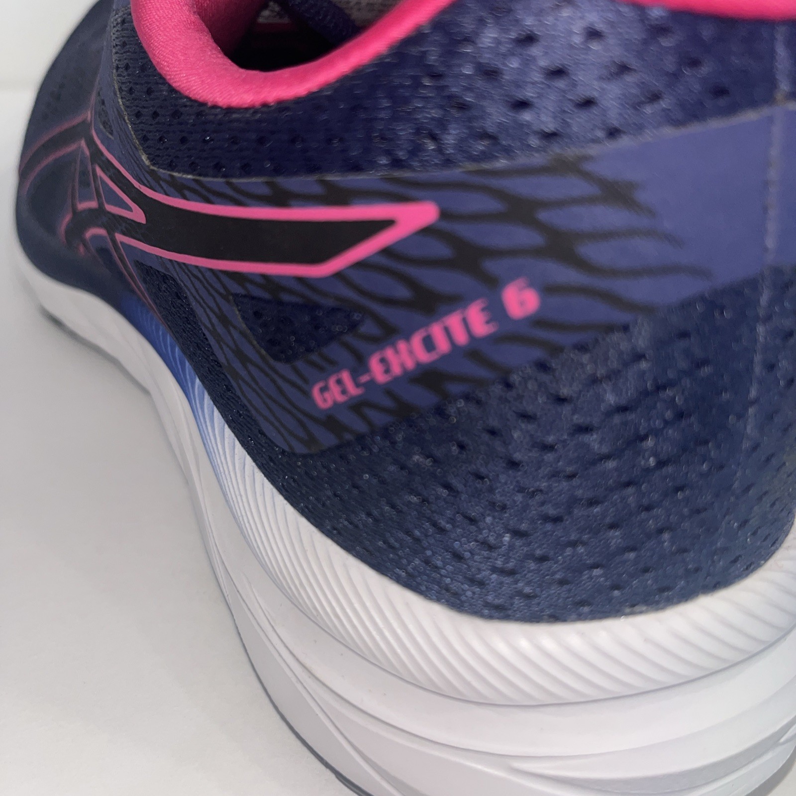 Asics Gel Excite 6 Running Shoes Women’s 9 Navy/Pink Sneakers 1012A150