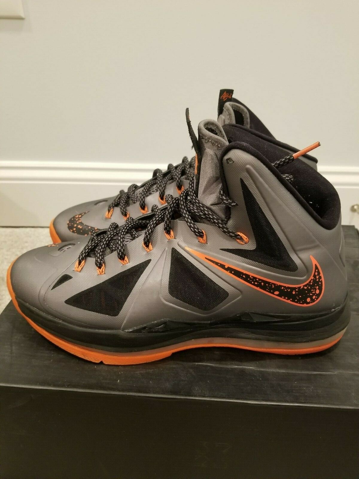Size 9.5 – Nike LeBron 10 Lava 2012, Slightly used, original box included