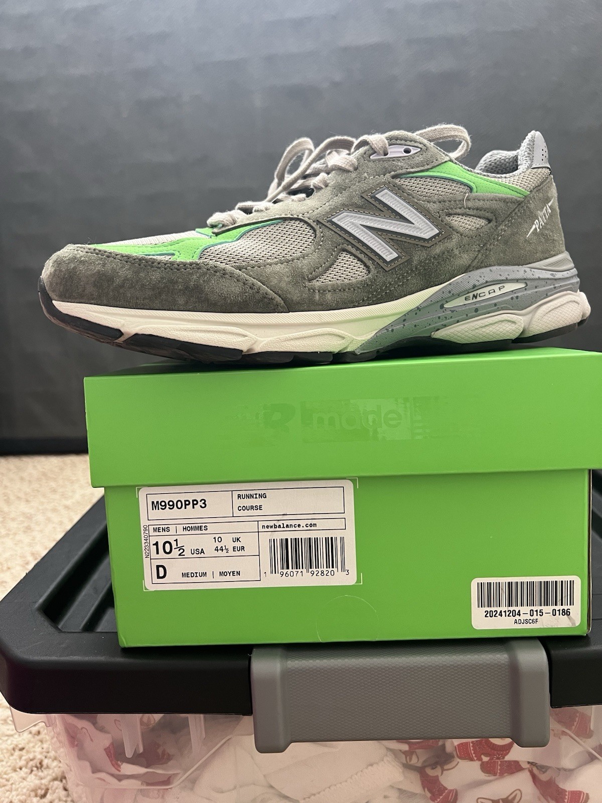 Men’s New Balance 990v3 Patta Keep Your Family Close Size 10.5