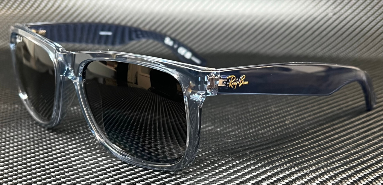 RAY BAN RB4165 6596T3 Transparent Blue Polarized Men’s 55 mm Sunglasses