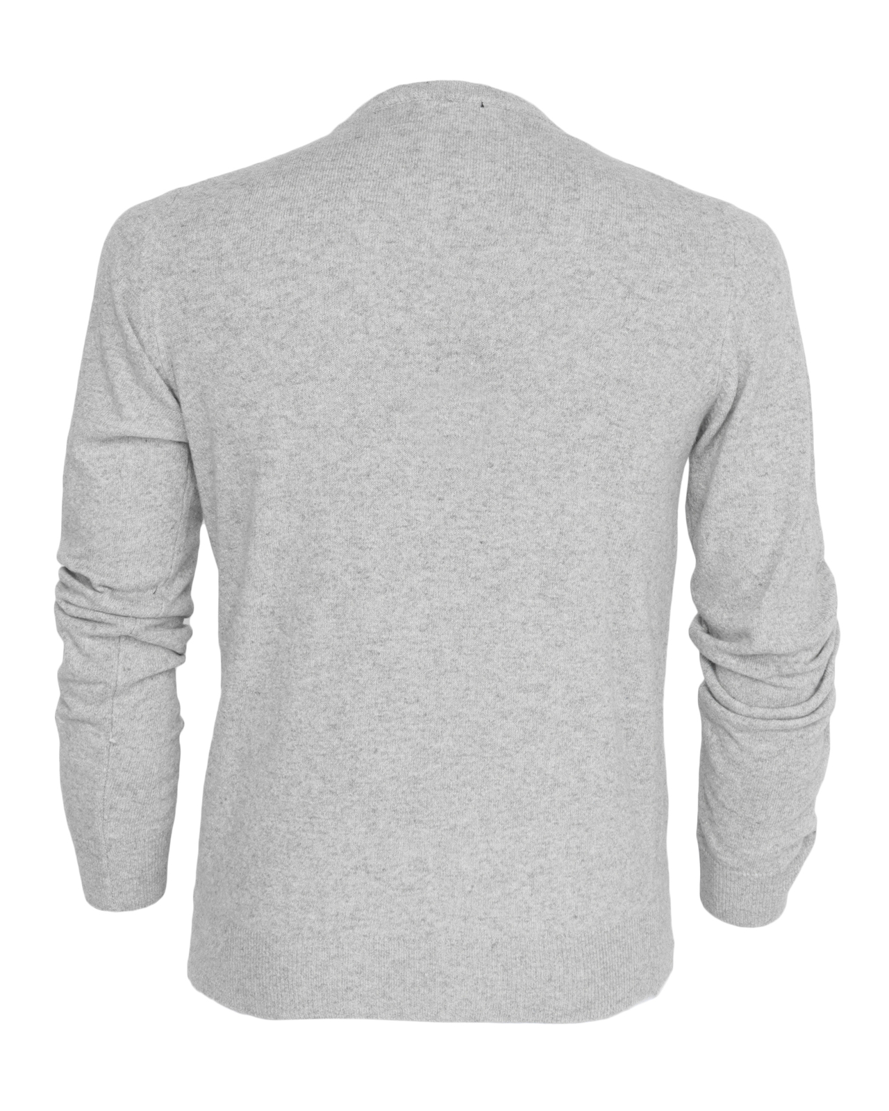 NWT EZZELINO SWEATER wool diamond grey crew-neck luxury Italy XL