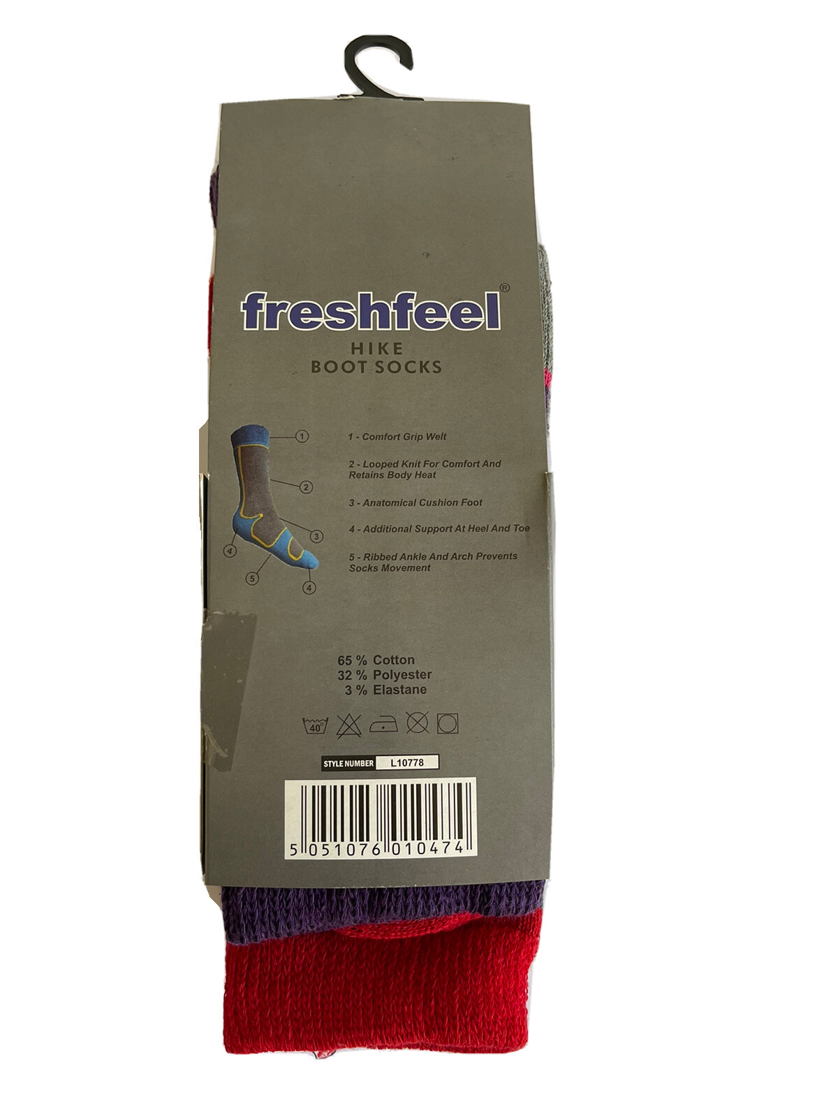Ladies Hiking Walking Boot Work 3 Pairs Socks Multicolour Comfortable Socks 4-7