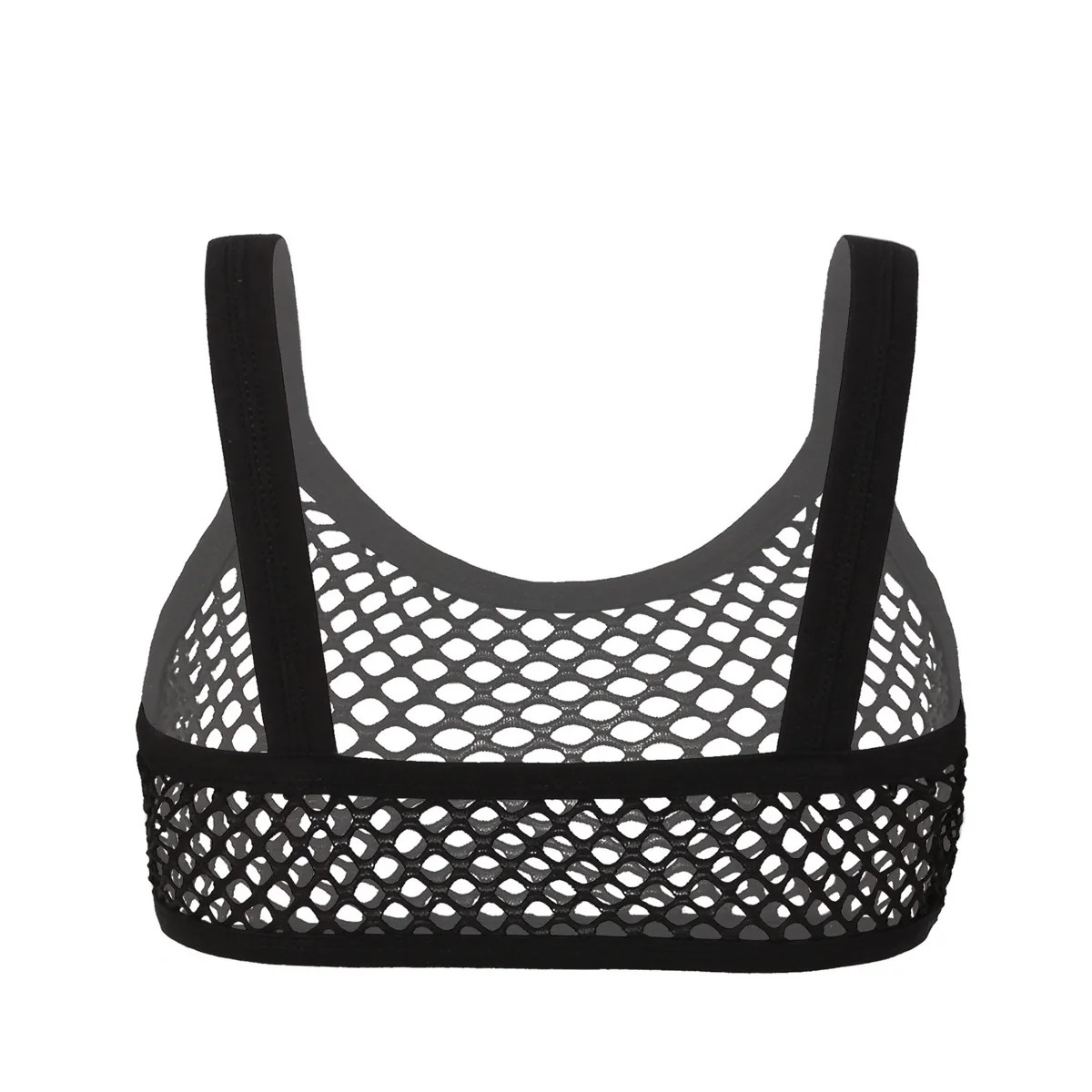 Women’s Mesh See Through Bra Tops Camisole Sheer Fishnet Bralette Lingerie Tank
