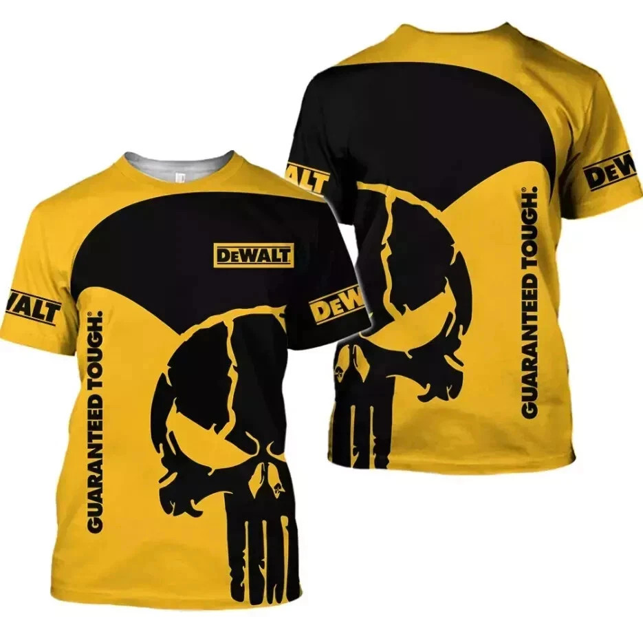 Dewalt Skull Guarantee 3D All Over Printed T Shirt Full Size S-6XL