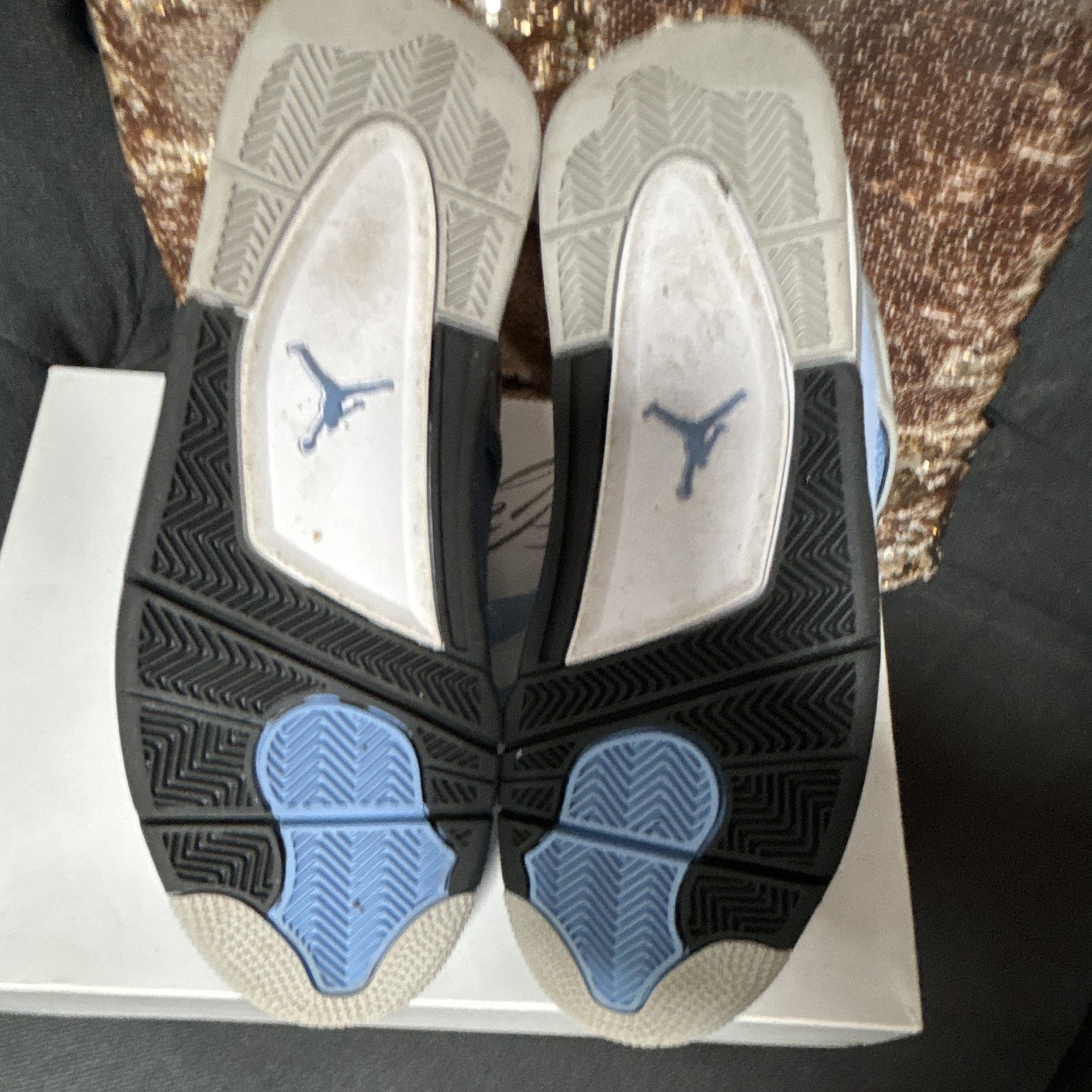 Air Jordan 4 Retro University Blue (UNC) Suede Men’s Low Top Sneakers