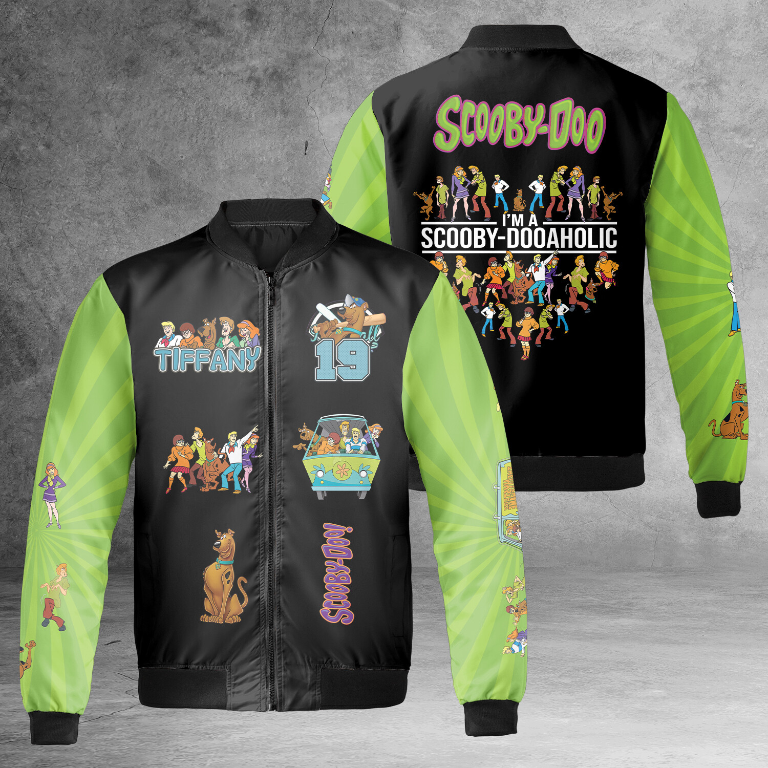 Personalized Scooby Doo Characters I’m A Scooby Dooaholic Bomber Jacket