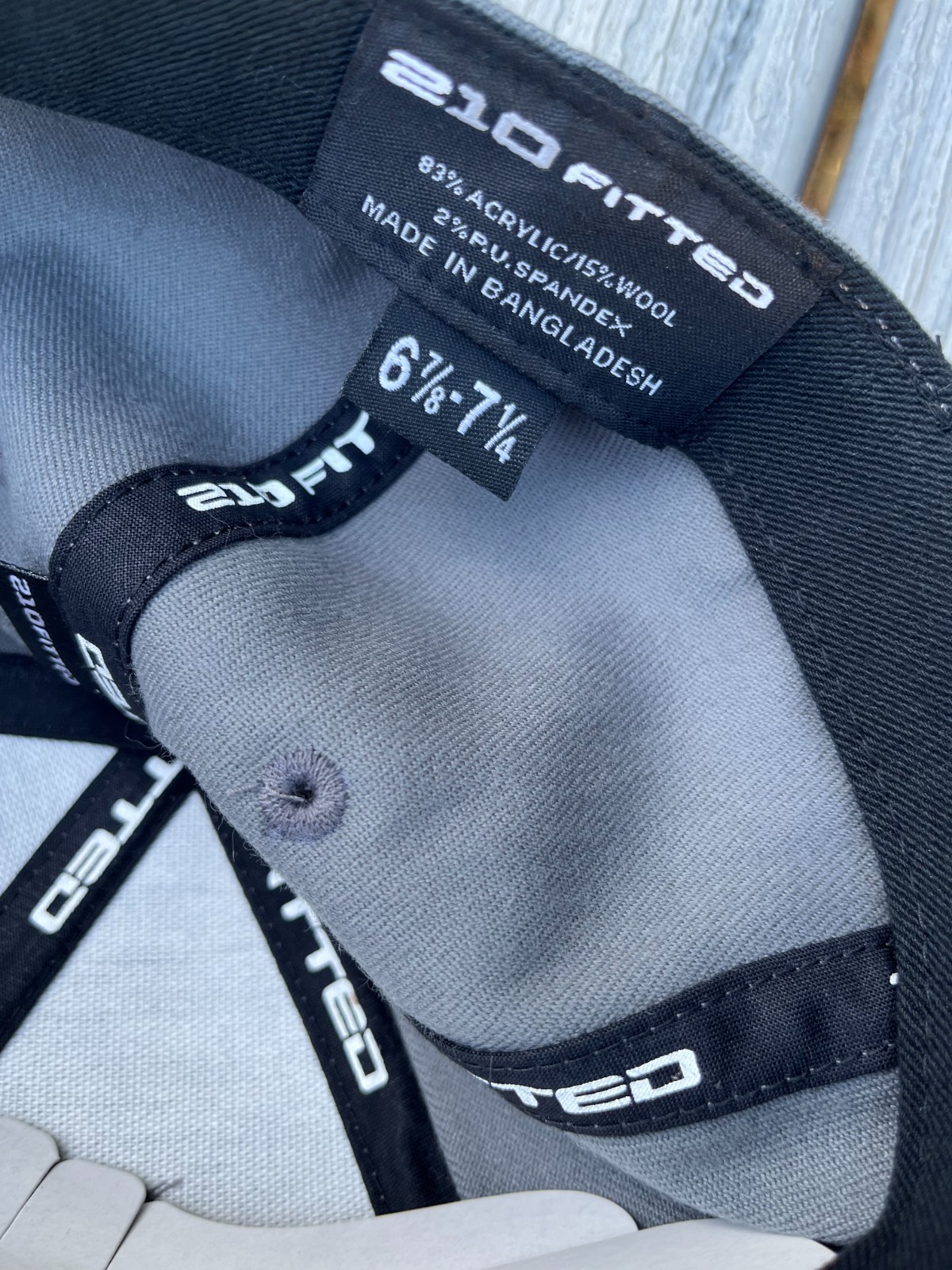 NEW TB12 hat trucker style fitted 7 1/4 – 7 5/8 Grey Tom Brady wool new