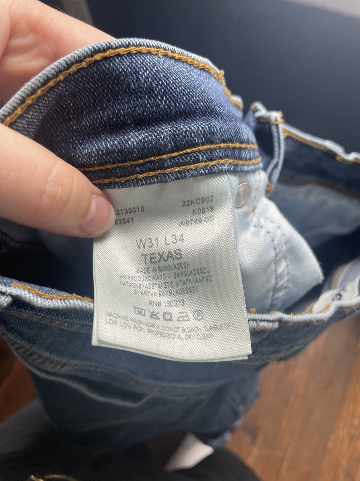 Men’s Wrangler Texas Jeans Medium Wash W31 L34 Good Condition Straight Leg