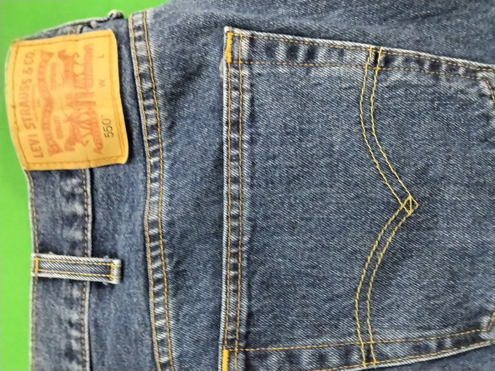 Levi’s 559 Jeans Mens 54×30 Blue Relaxed Straight Fit Denim Stretch