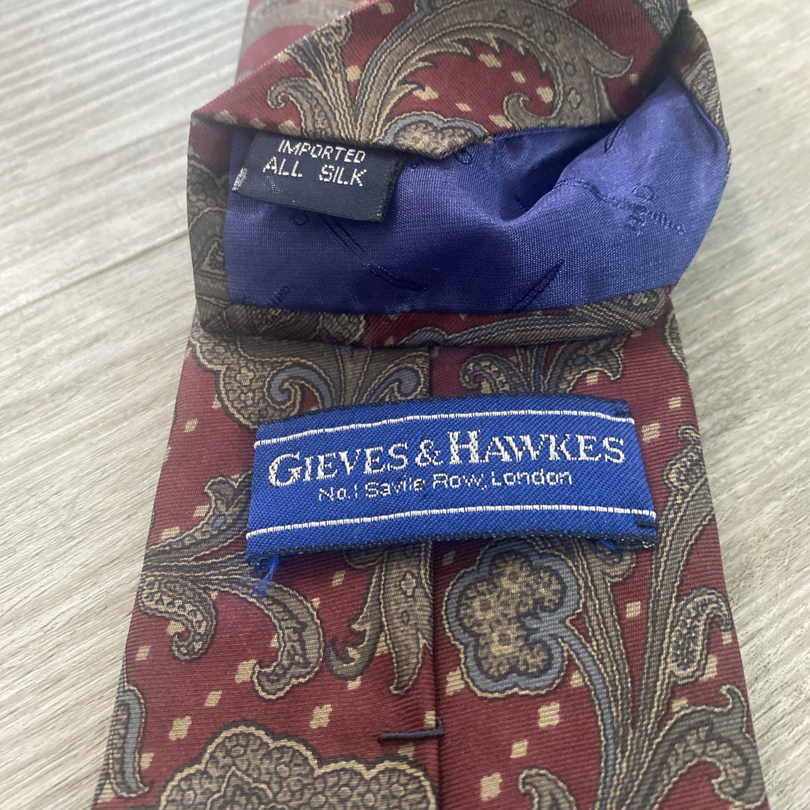 Gieves & Hawkes London (57″ Long, 3.25″ Wide) Mens Silk Tie