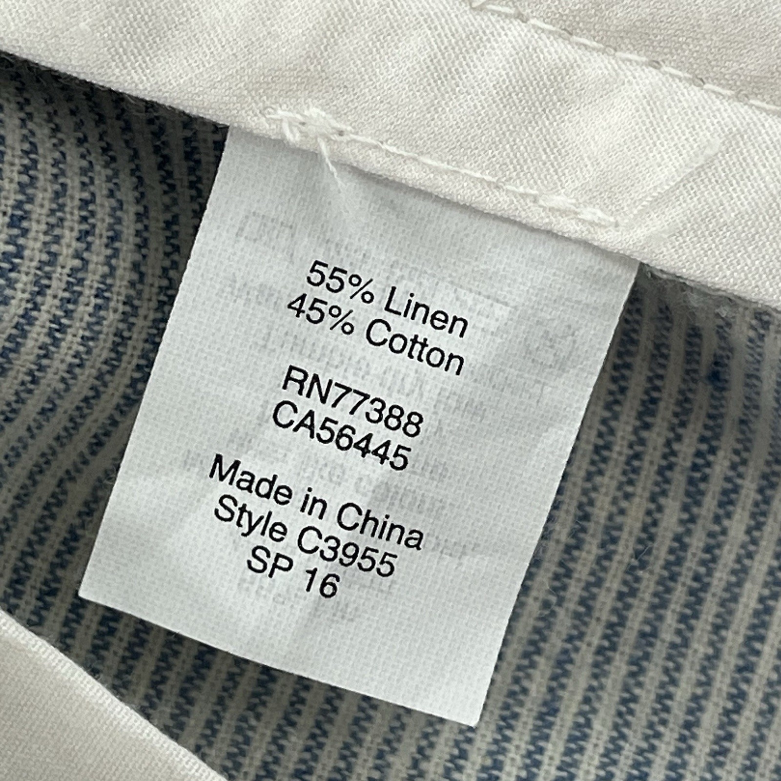 New J. Crew The Sutton Chino Pinstripe Cotton Pants Summer 32×30 Preppy Vacation