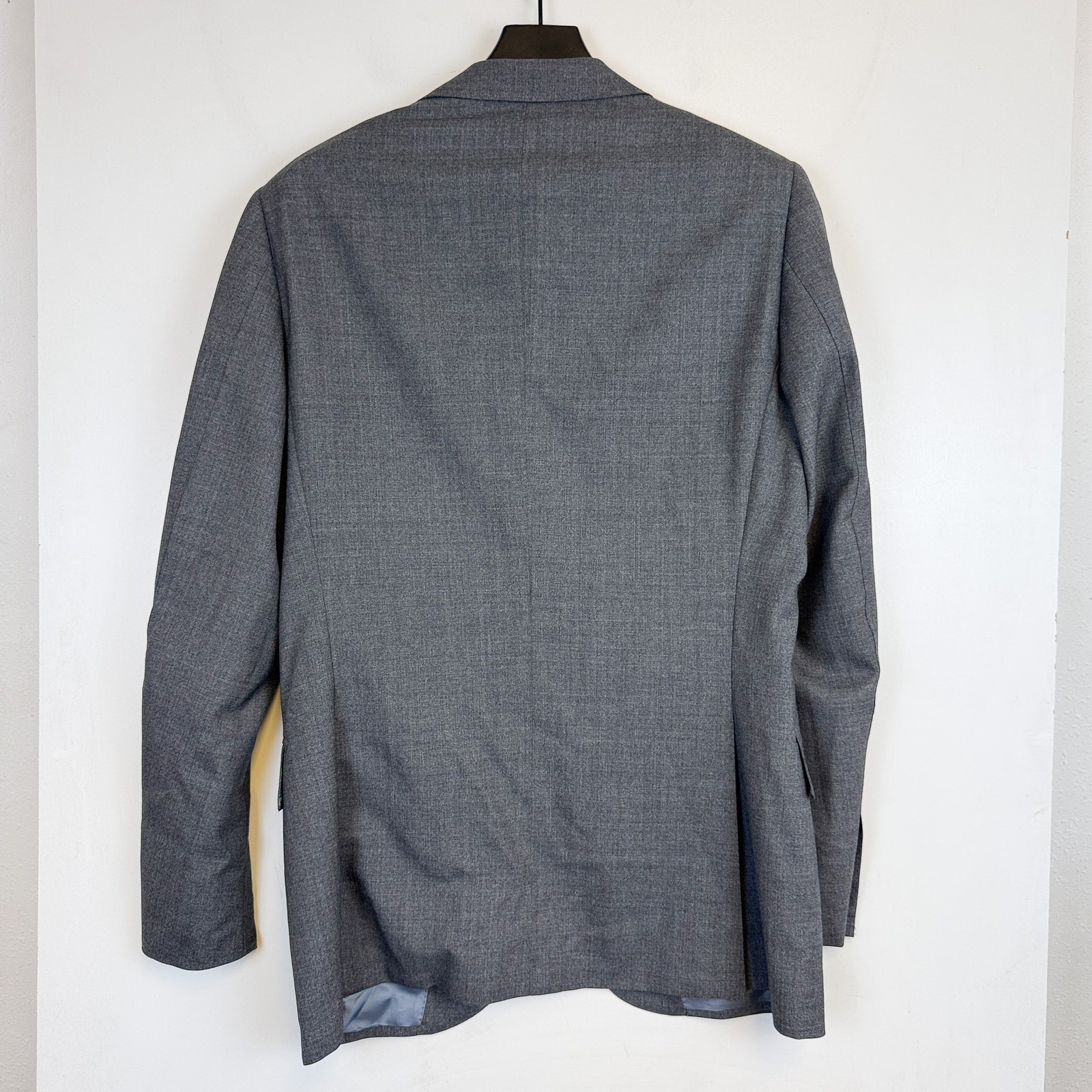 Suitsupply Vitale Barberis Canonico Wool Suit Jacket Tailored Gray Lazio – 42L