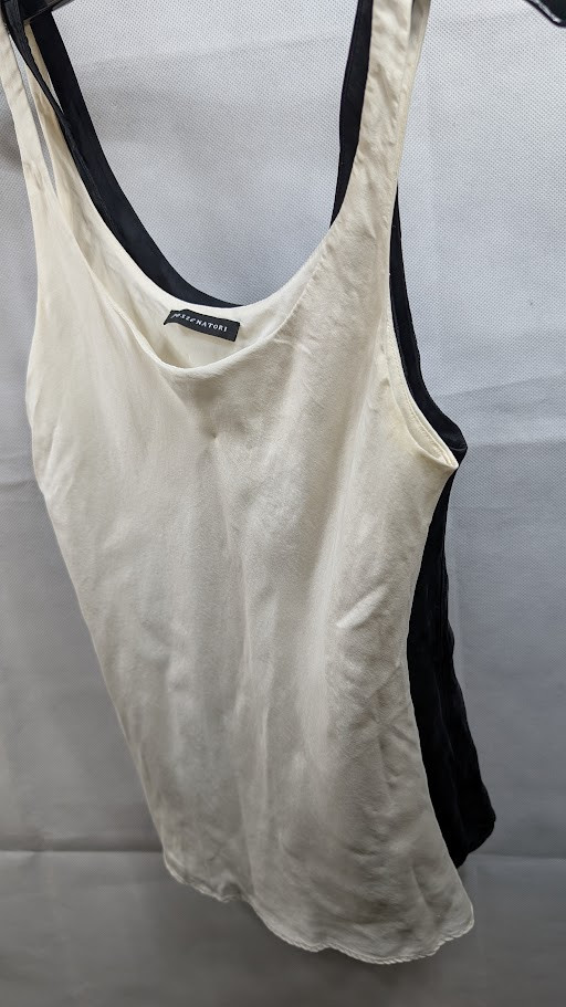 2 Josie Natori Womens Silk Camisole size XS Sleepwear Key Double Layer hand wash