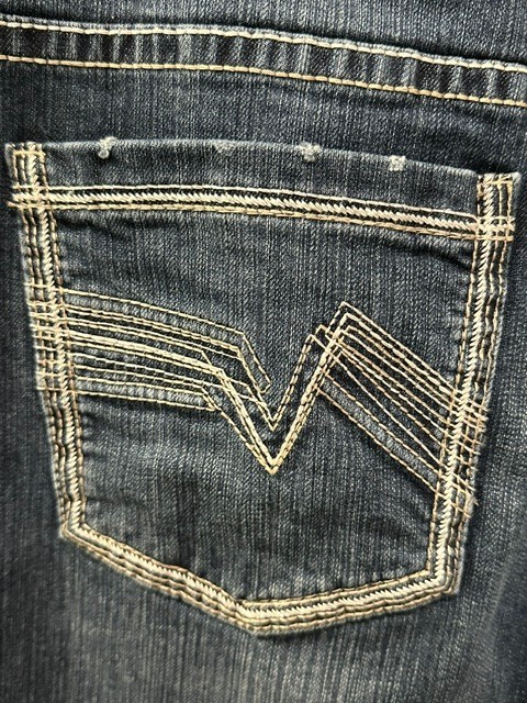 Cody James Bootcut Jeans Mens 34×30 Dark Wash Thick Stitch Western Cowboy