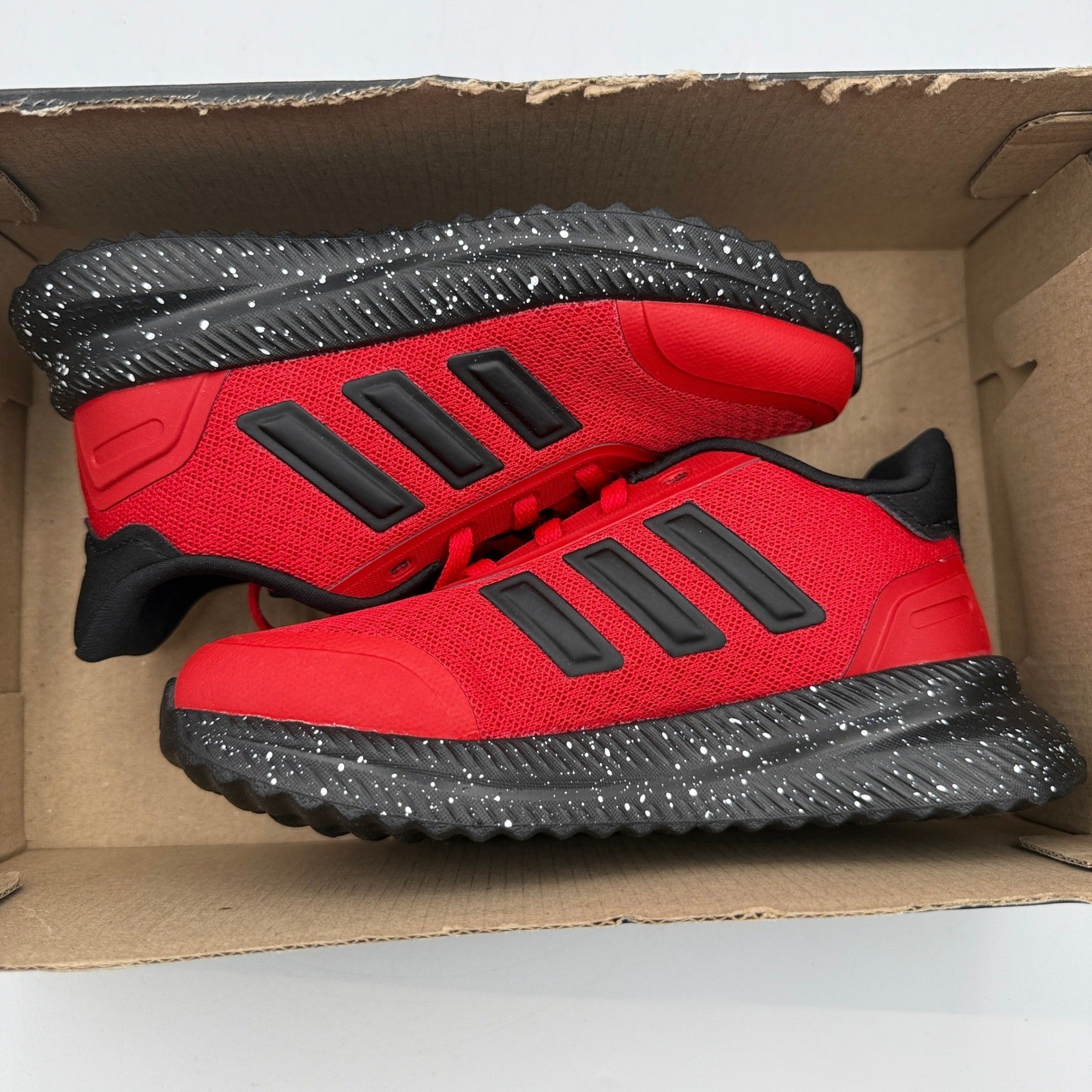 Adidas X_PLRPATH K Kids Size 11K Red Black Speckled Cloudfoam JI0481