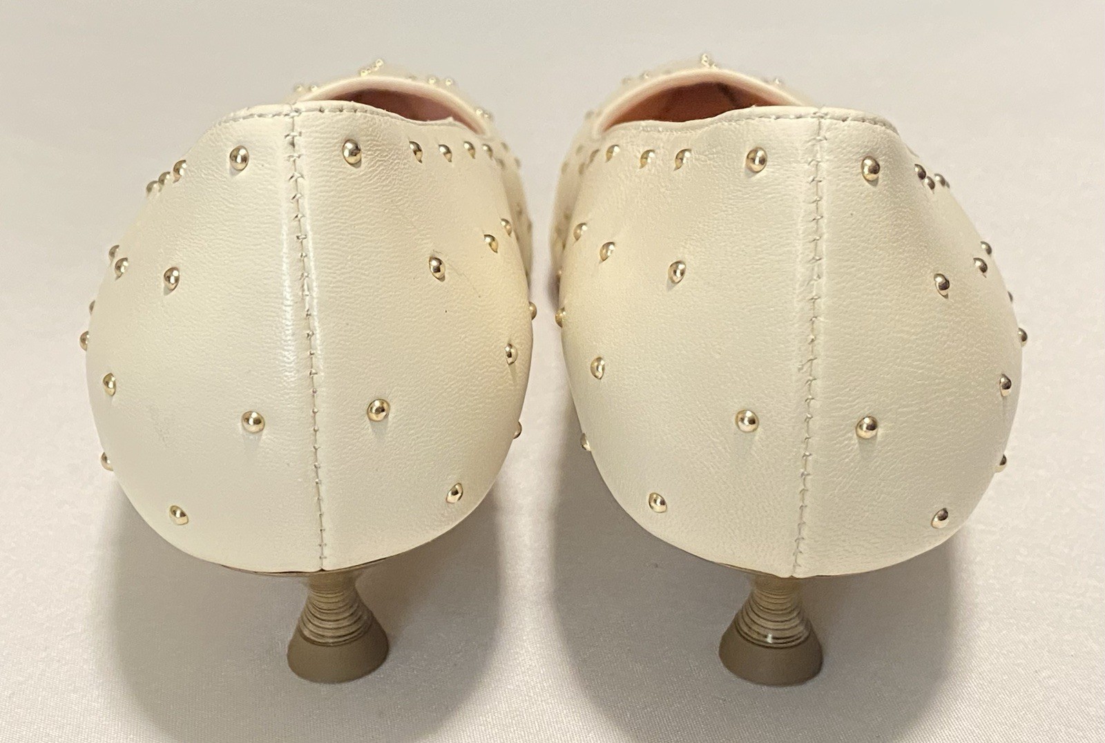 NWOB AGL 30mm Lenor Pumps Stud Embellished Women Kitten Heel EU37/US7 MSRP $495