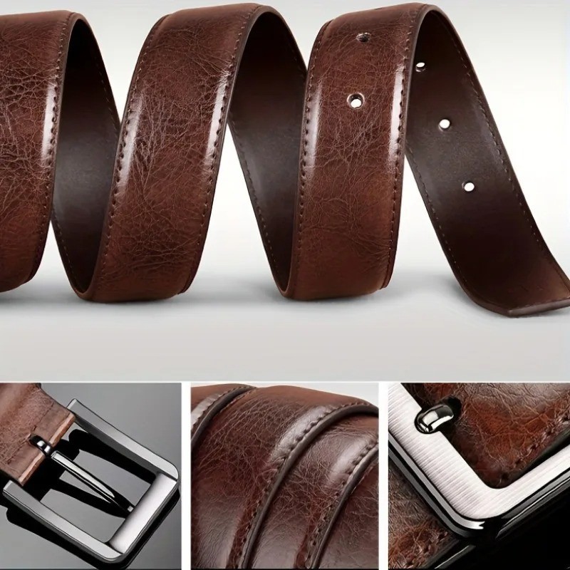 Men’s belts,Full Grain Genuine Leather Casual Dress Jeans Belts for Men