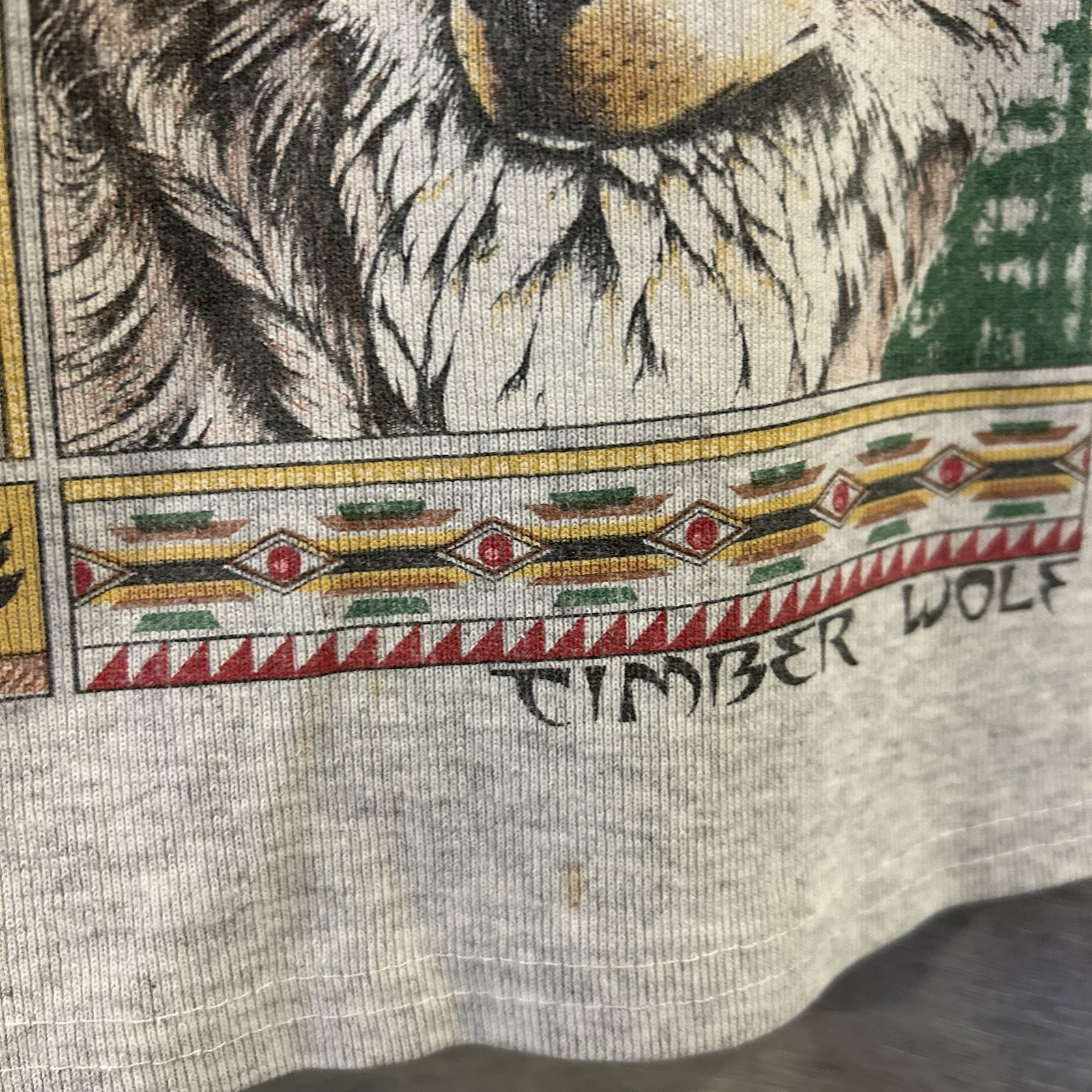 Vtg 90s Timber Wolf Native Shorts Mens Sz Large