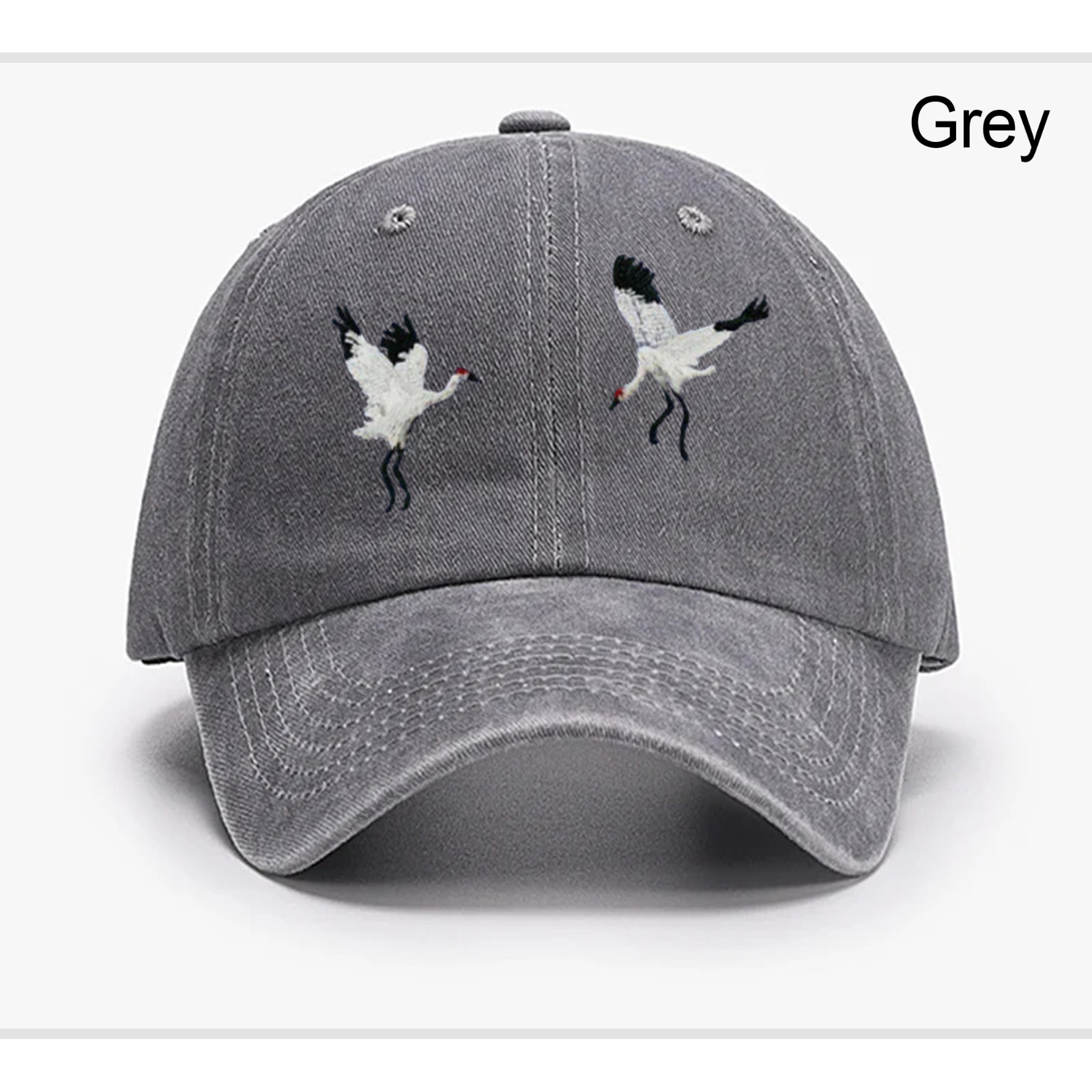 Crane Bird Embroidered Dad Hat,Wild Animal Embroidered Hat,Trucker Hat,Gift Idea