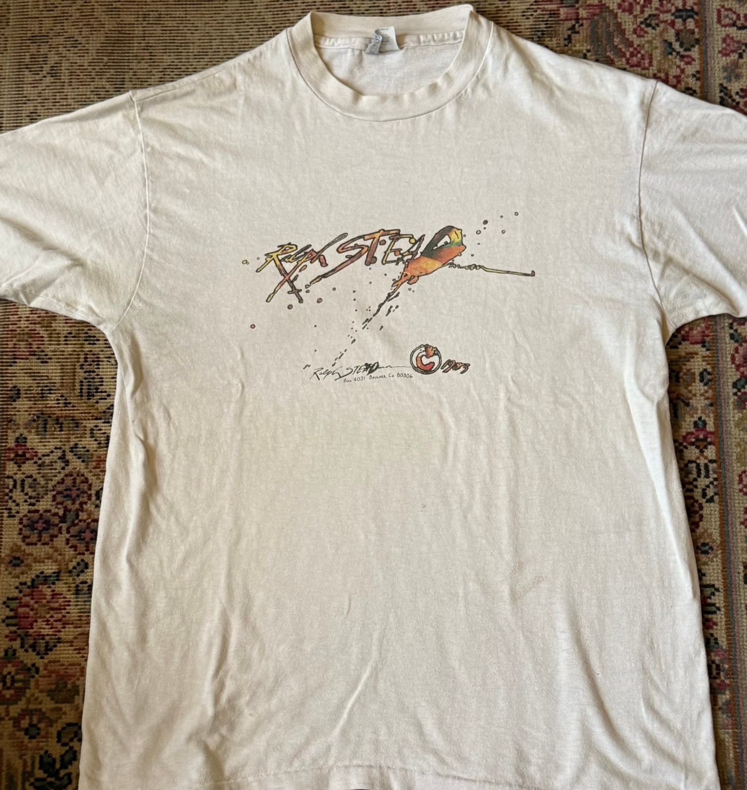 Ralph Steadman 1983 ? artistic name T shirt LARGE