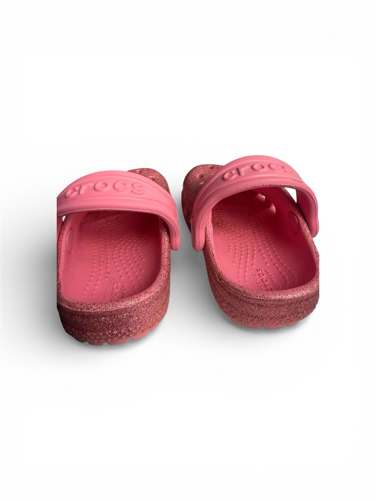 Crocs Pink Lemonade Glitter Classic Clogs C4 perfect for any season