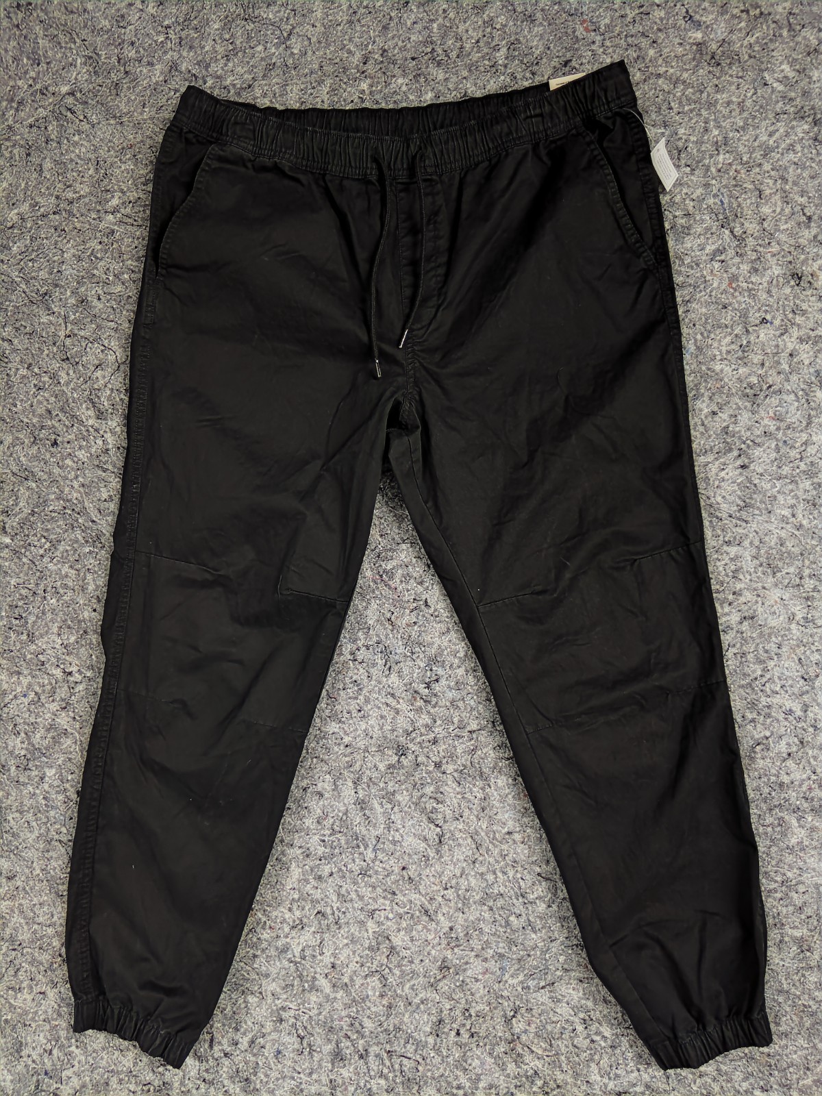 NO BOUNDARIES JOGGER PANTS MENS XL (40-42) BLACK SOOT DRAWSTING TAPERED NWT