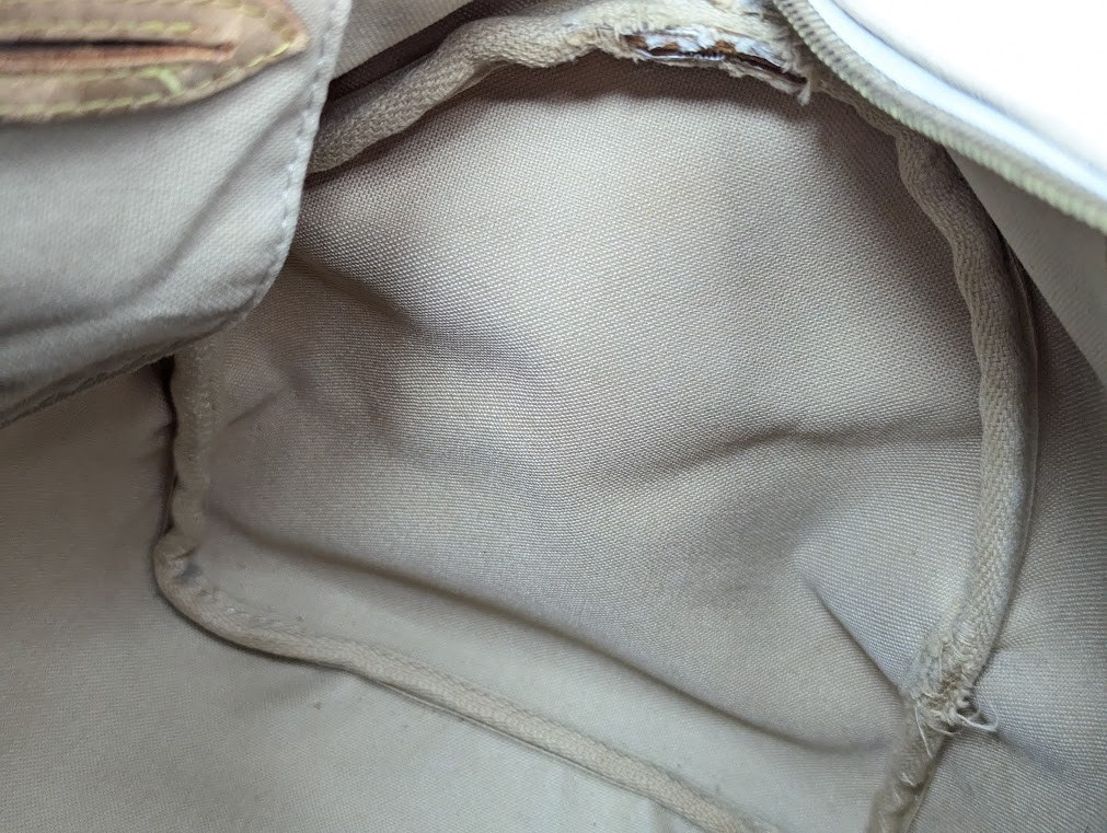 LOUIS VUITTON Damier Azur Speedy 30 White Hand Bag N41533 SP2048 Authentic LV
