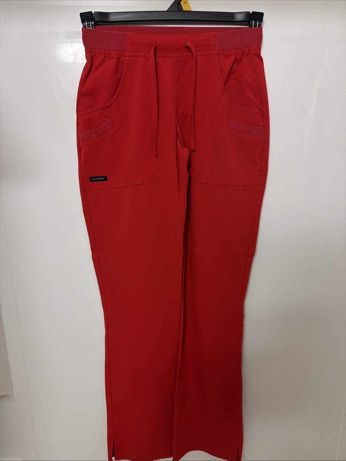 Jockey Women’s Solid Red Scrub Set Top & Pants Medical Size XXS V Neck