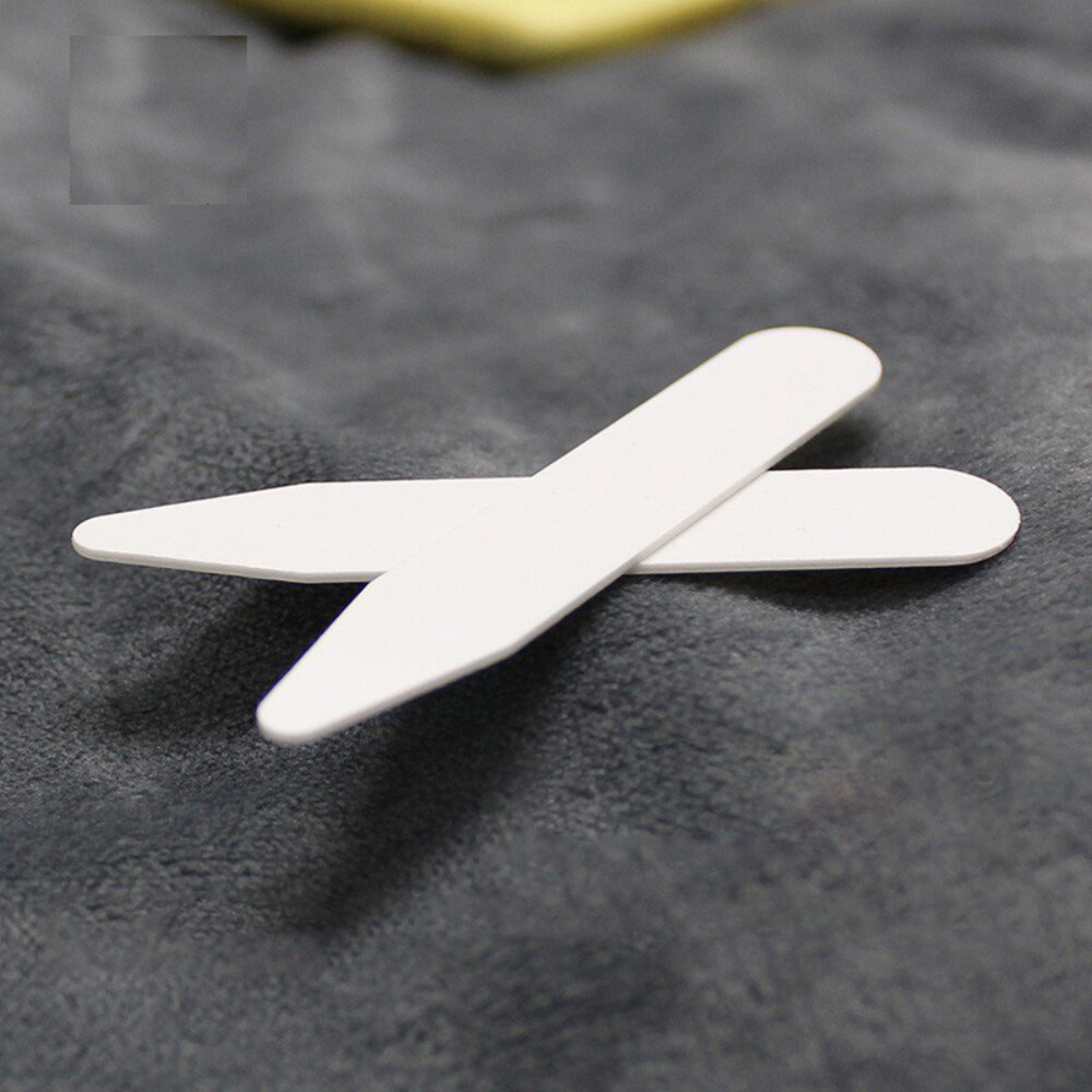 6 Pairs Plastic Collar Stiffeners Stays Bones Set For Dress Shirt Collar US